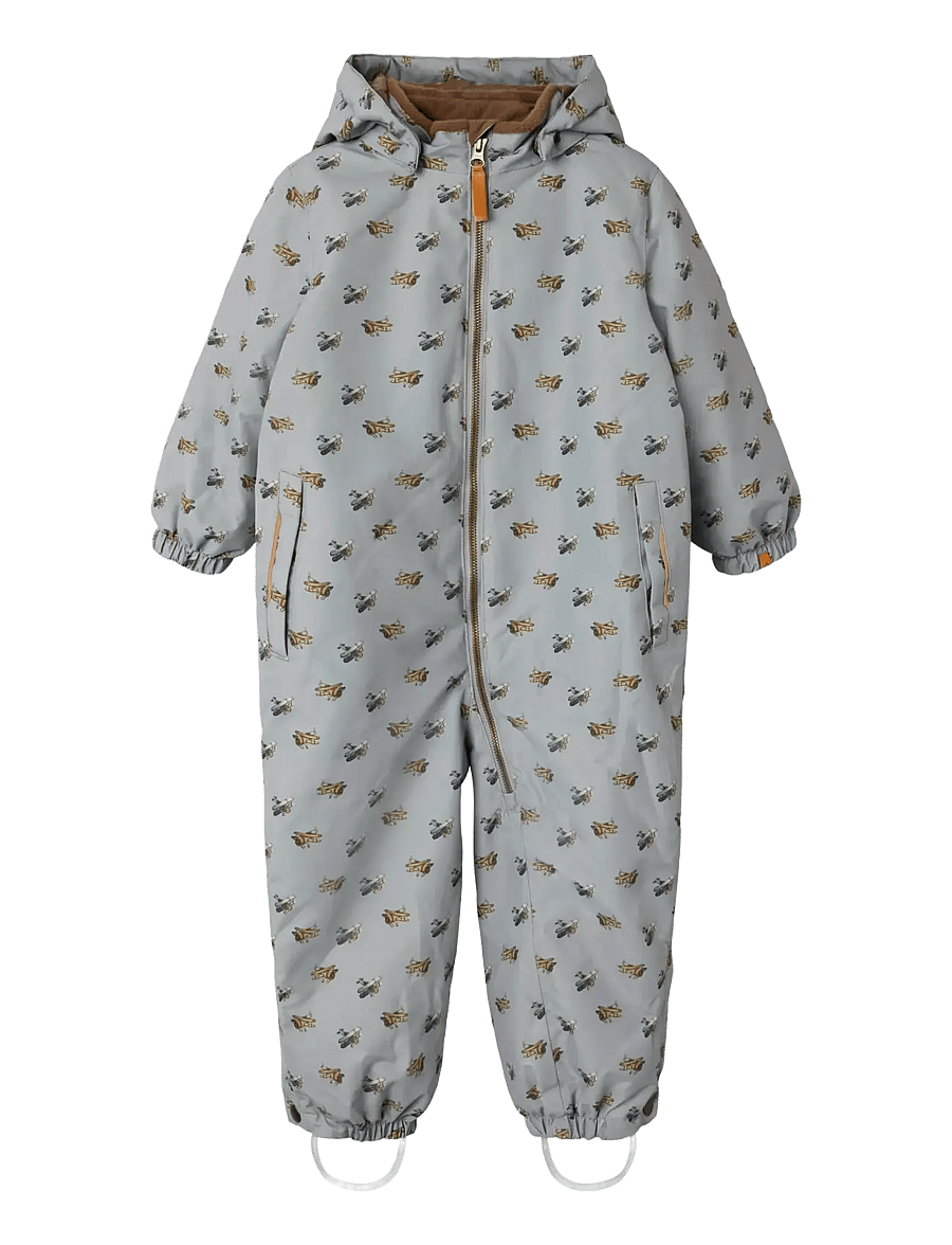 Lil'Atelier - NMMLASNOW10 SNOWSUIT AOP FO LIL - schneeanzug - ultimate grey - 0