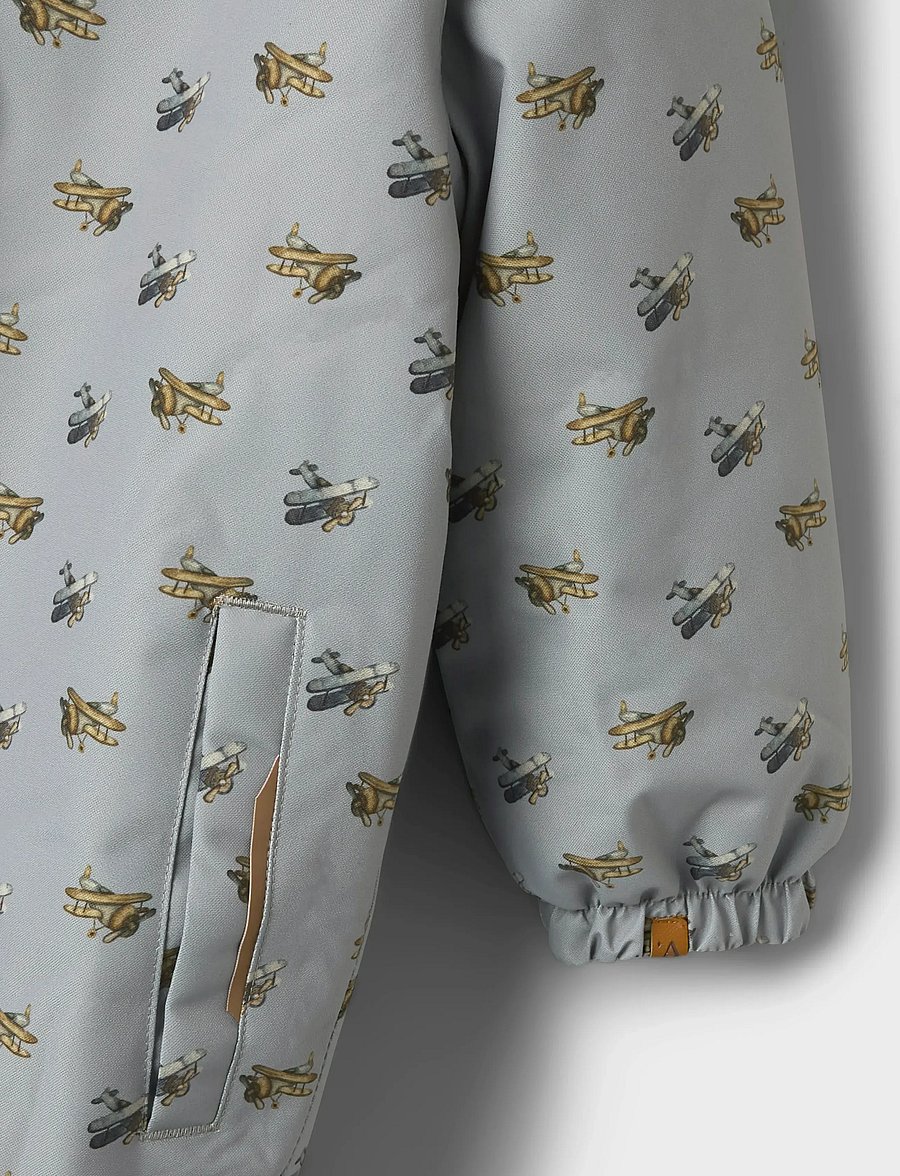 Lil'Atelier - NMMLASNOW10 SNOWSUIT AOP FO LIL - schneeanzug - ultimate grey - 3