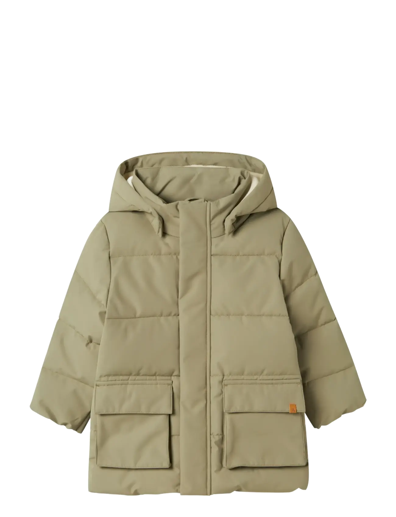 Lil'Atelier NMMLAMEDOW03 PUFFER LONG JKT FO LIL - Jackor - OVERLAND TREK / green