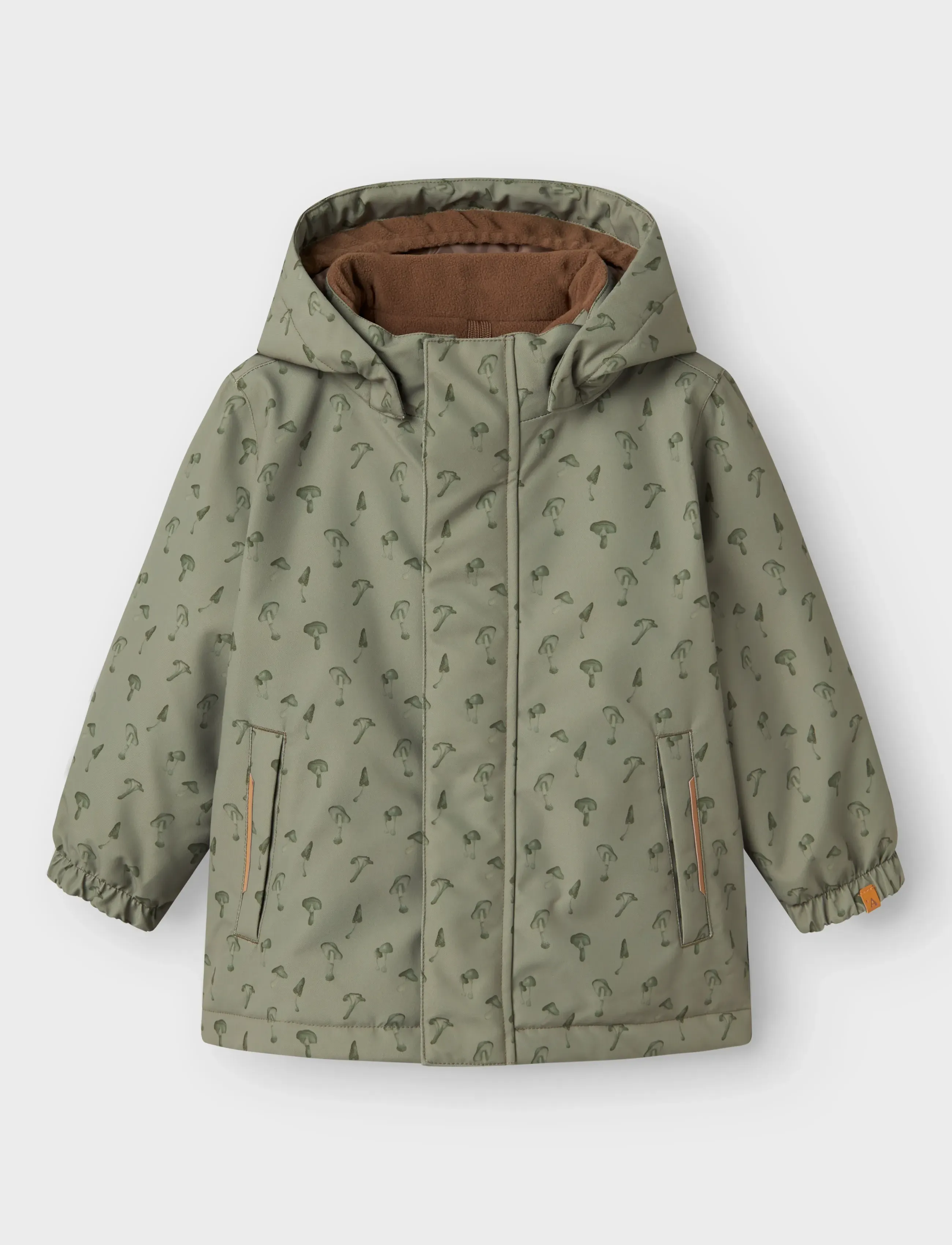 Lil'Atelier Nmmlasnow10 Jkt Fo Aop1 Lil, 116, Khaki green, Jakker Og Frakker > Vinterjakker, Børn