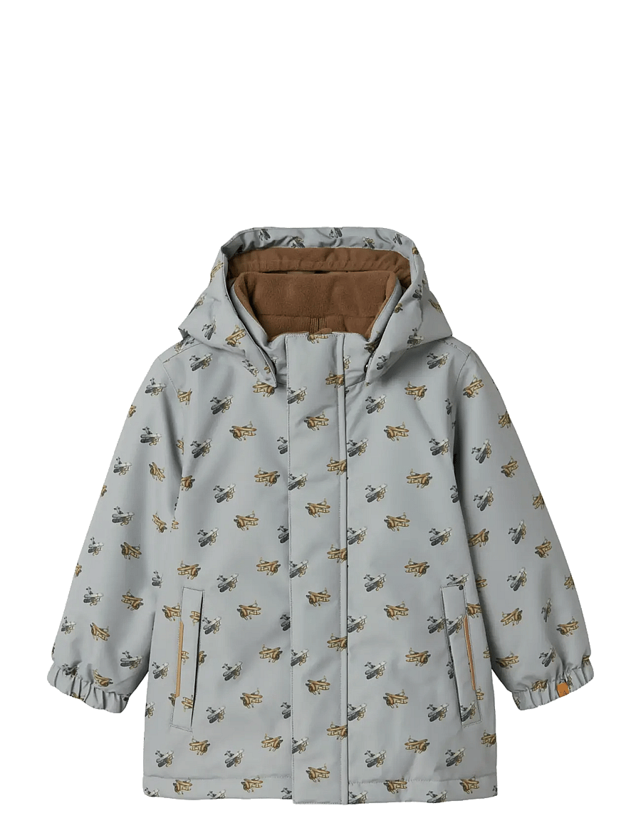 Lil'Atelier - NMMLASNOW10 JKT FO AOP1 LIL - dunjakker - ultimate grey - 1