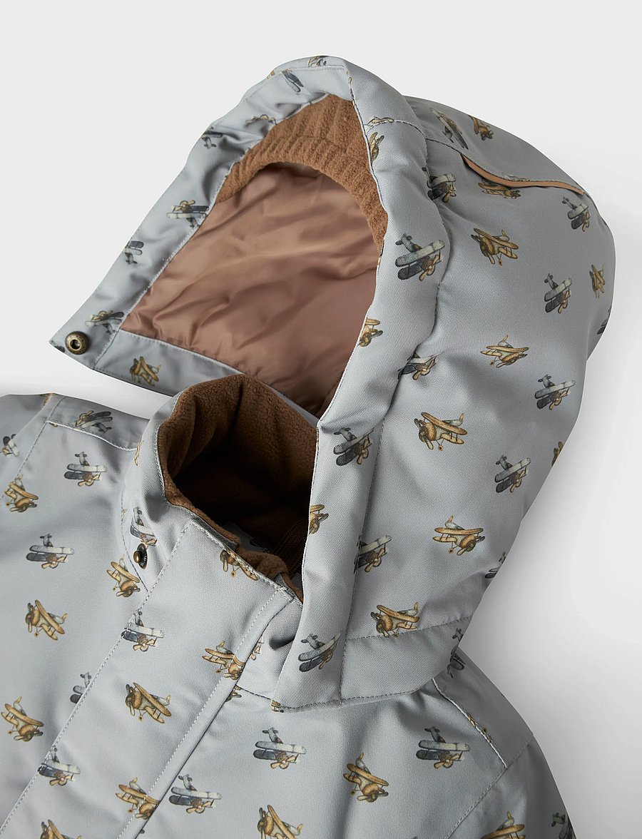 Lil'Atelier - NMMLASNOW10 JKT FO AOP1 LIL - dunjakker - ultimate grey - 0