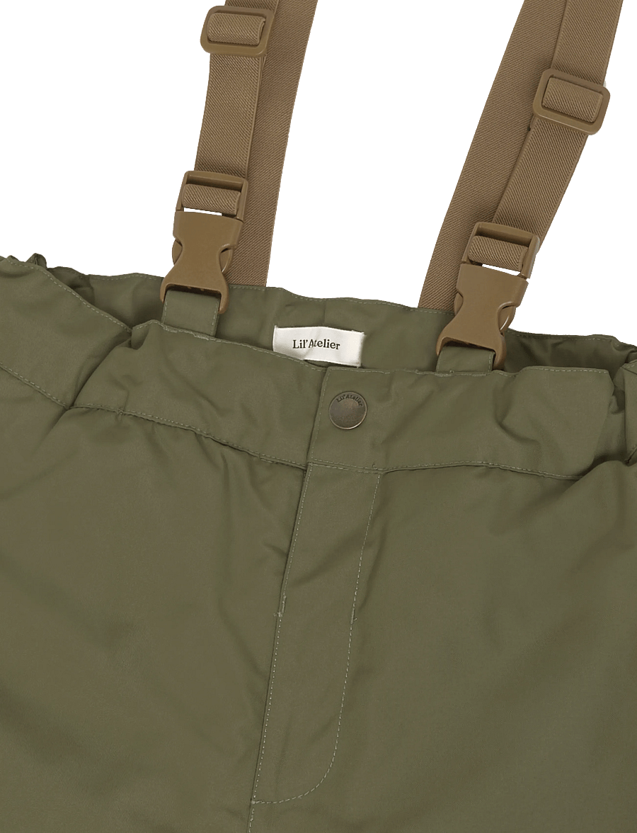 Lil'Atelier - NMMLASNOW10 PANT FO LIL - skalbyxor - winter moss - 4