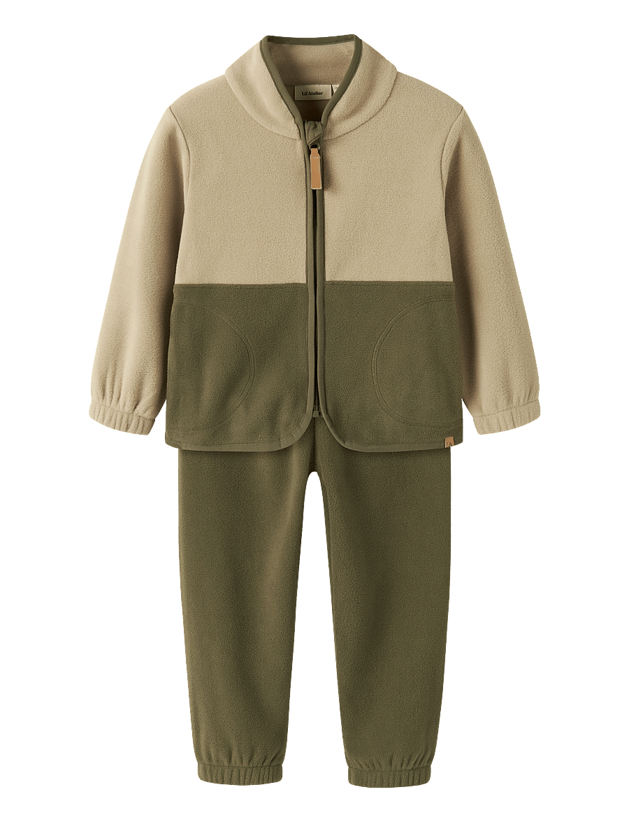 Lil'Atelier - NMMLASPEKTRA FLEECE SET 1FO LIL - fleece-sets - winter moss - 0