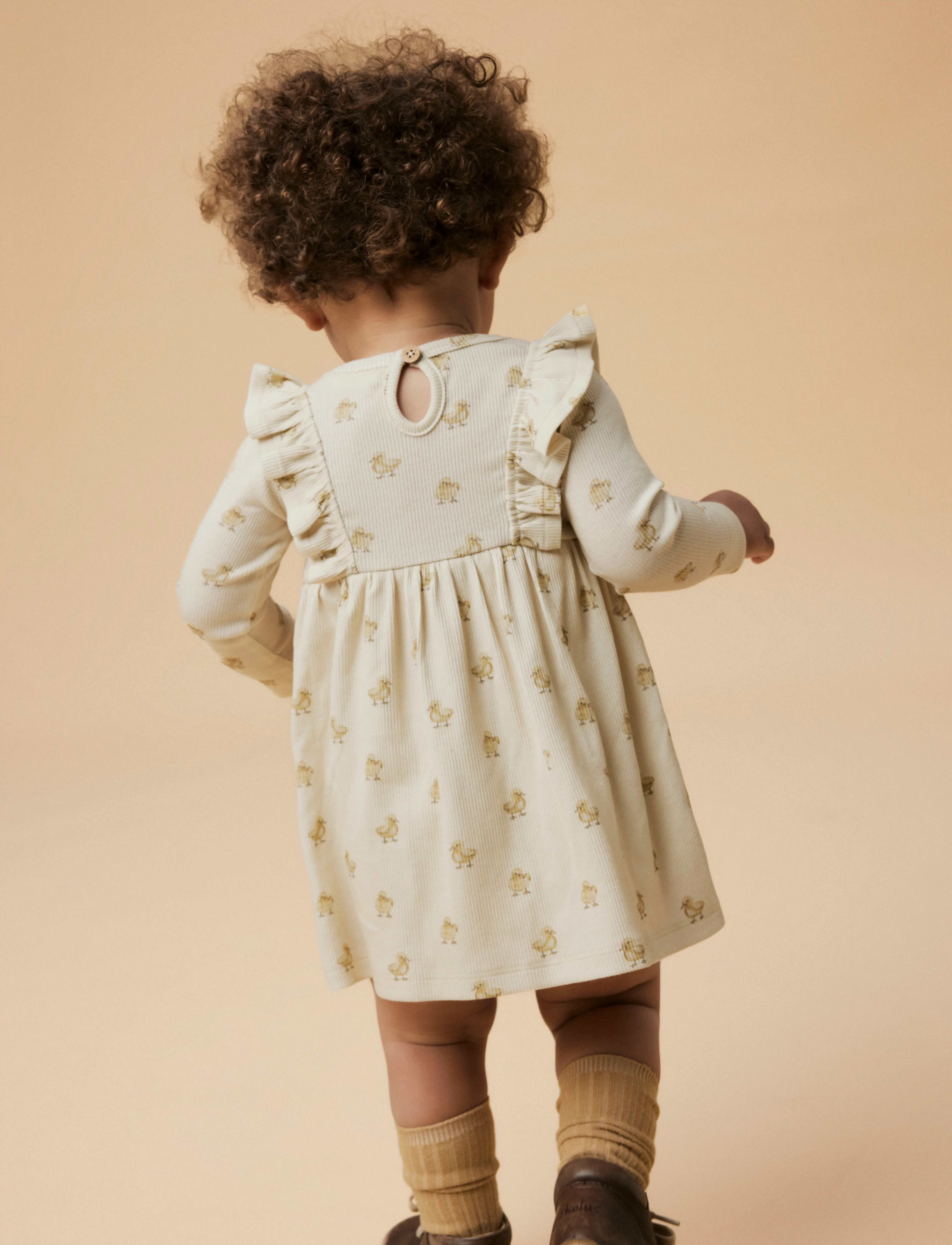 Lil'Atelier - NBFLAVO EMO LS BODY DRESS LIL - turtledove - 3