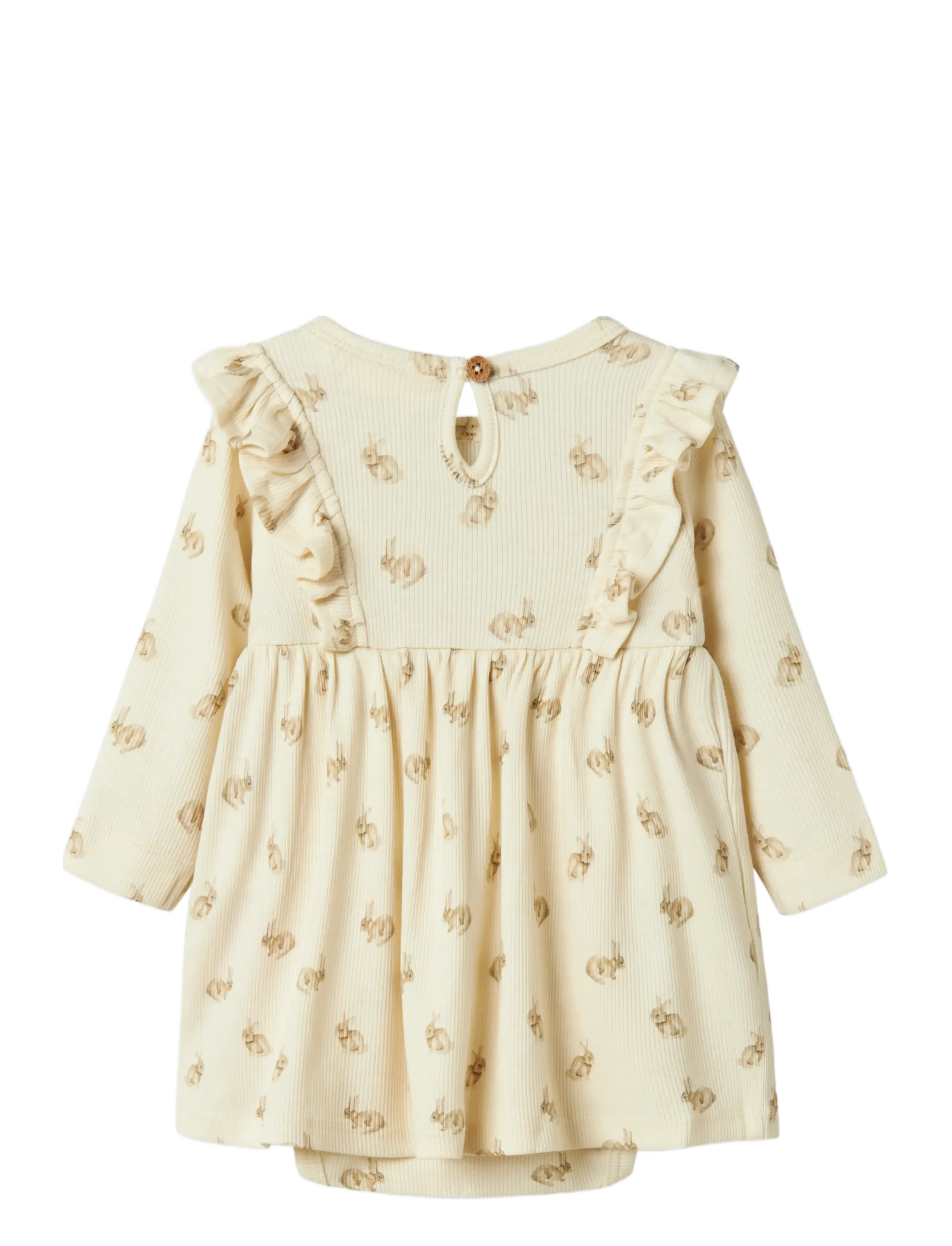 Lil'Atelier - NBFLAVO EMO LS BODY DRESS LIL - turtledove - 1