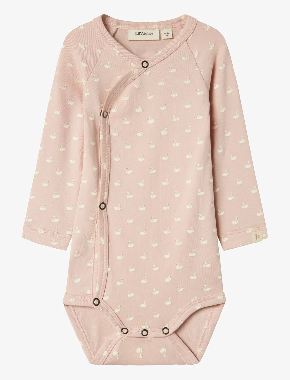 Lil'Atelier - NBFGAYO LS SLIM WRAP BODY LIL - bodies croisés - peach whip - 0