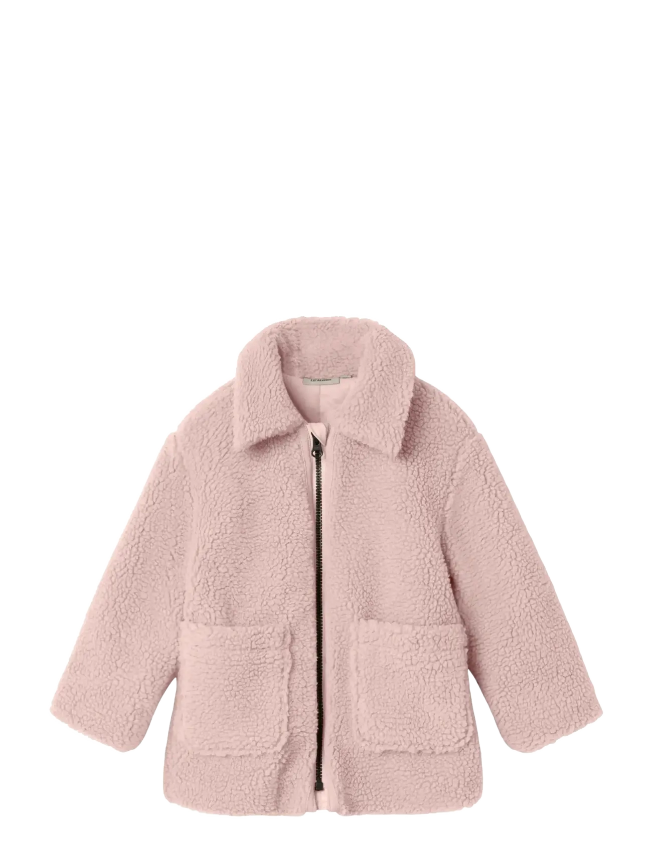 LIL'ATELIER Nmnnalo Long Sherpa Jkt Solid Lil Pink - 92 - Kinder