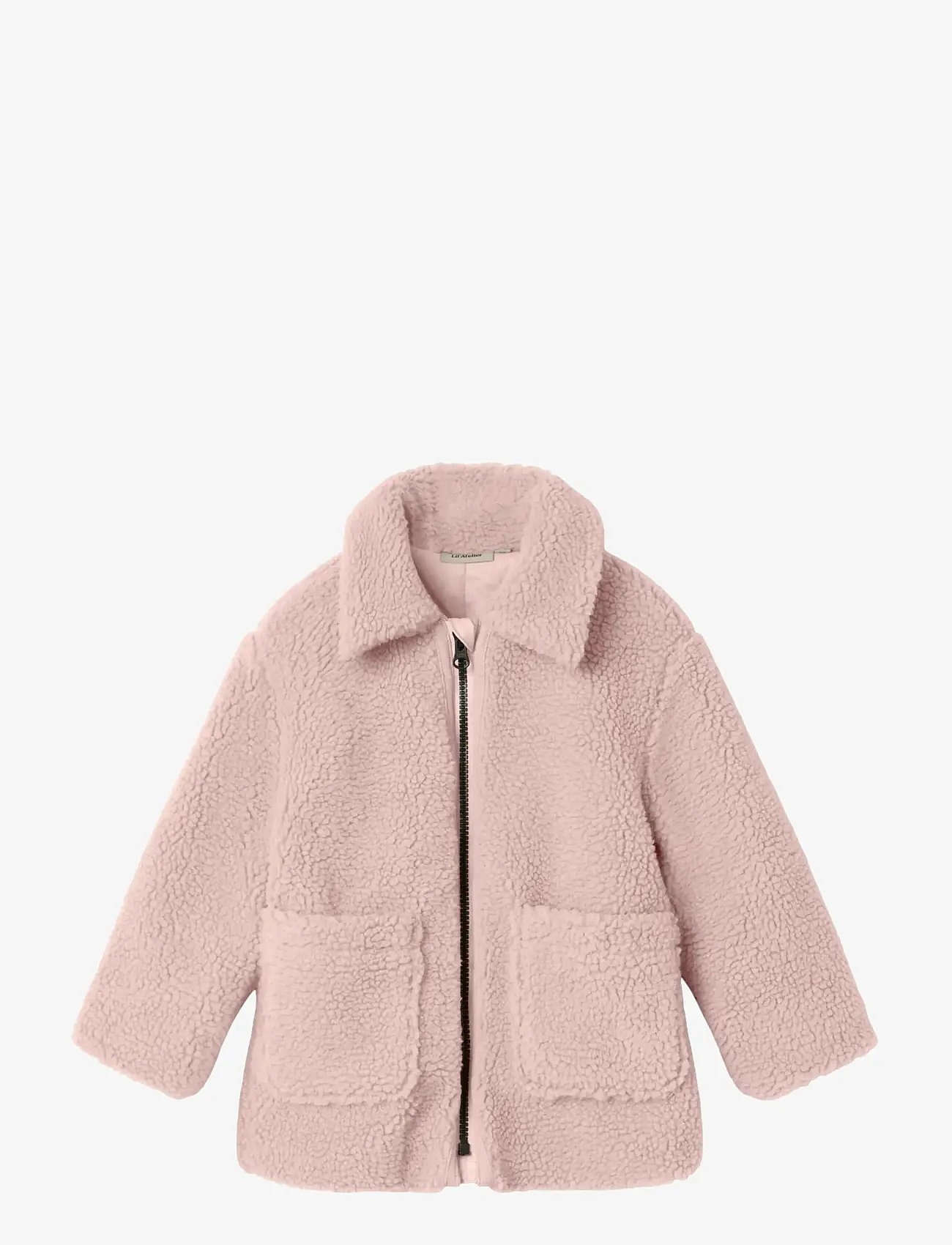 Lil'Atelier - NMNNALO LONG SHERPA JKT SOLID LIL - fleecejakker - misty rose - 0