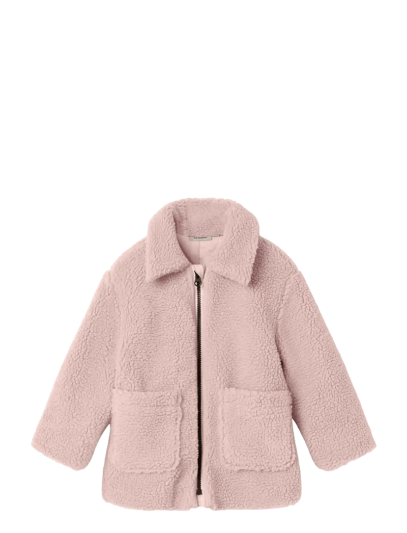 Lil'Atelier - NMNNALO LONG SHERPA JKT SOLID LIL - fleecejakker - misty rose - 0