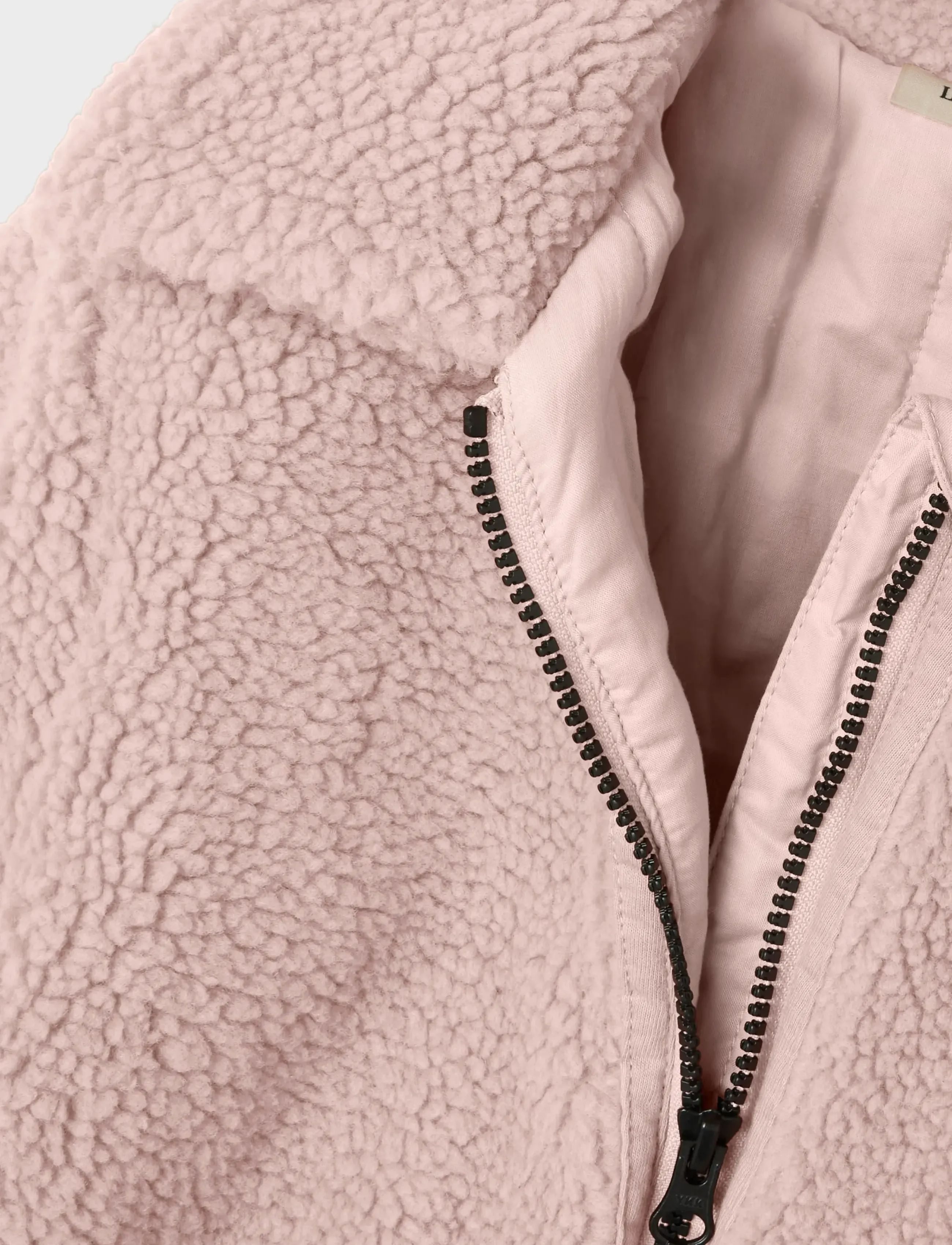 Lil'Atelier - NMNNALO LONG SHERPA JKT SOLID LIL - multino audinio striukės - misty rose - 2