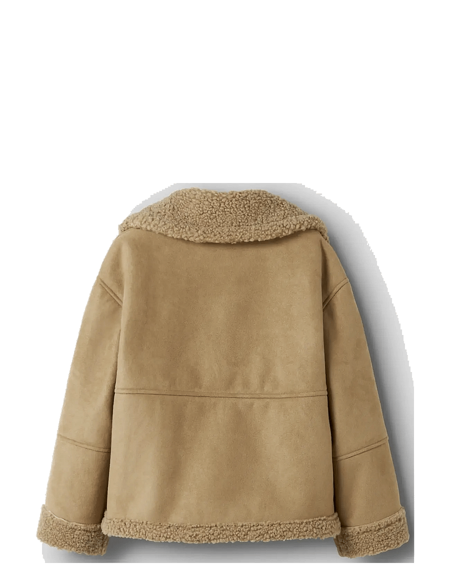 Lil'Atelier - NMNNESTER OVERSIZED JKT LIL - kunstkarusnahk - oxford tan - 2