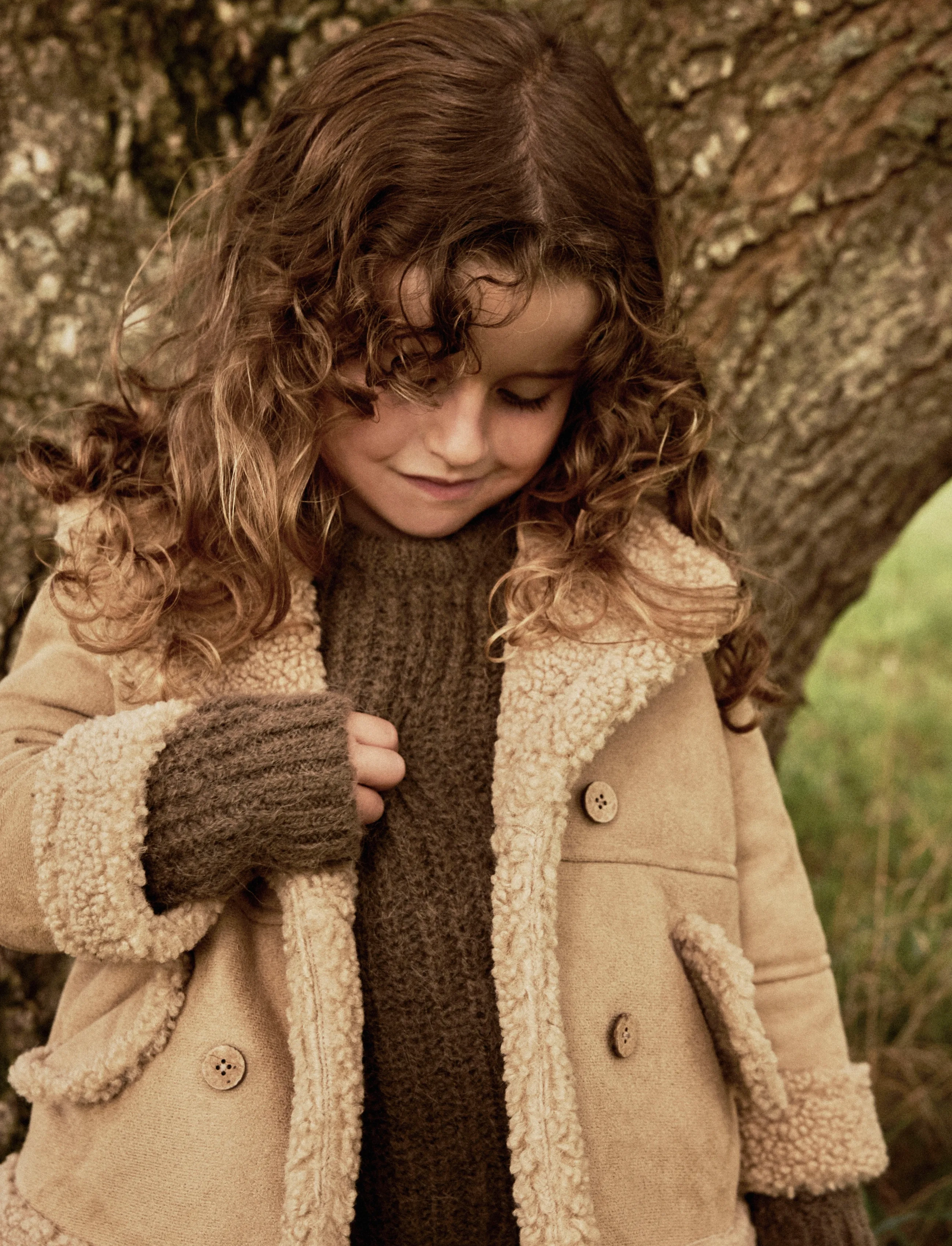 Lil'Atelier - NMNNESTER OVERSIZED JKT LIL - kunstkarusnahk - oxford tan - 4