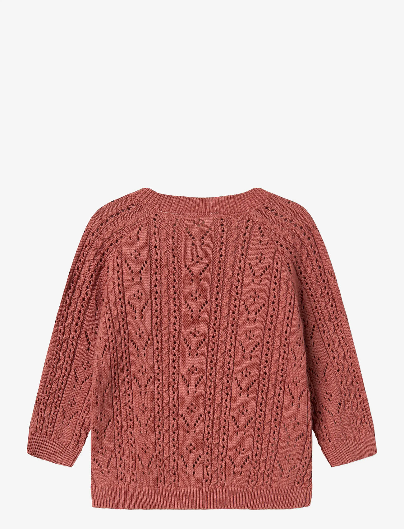 Lil'Atelier - NBFKAJSA LS WRAP KNIT LIL - kardiganid - withered rose - 1