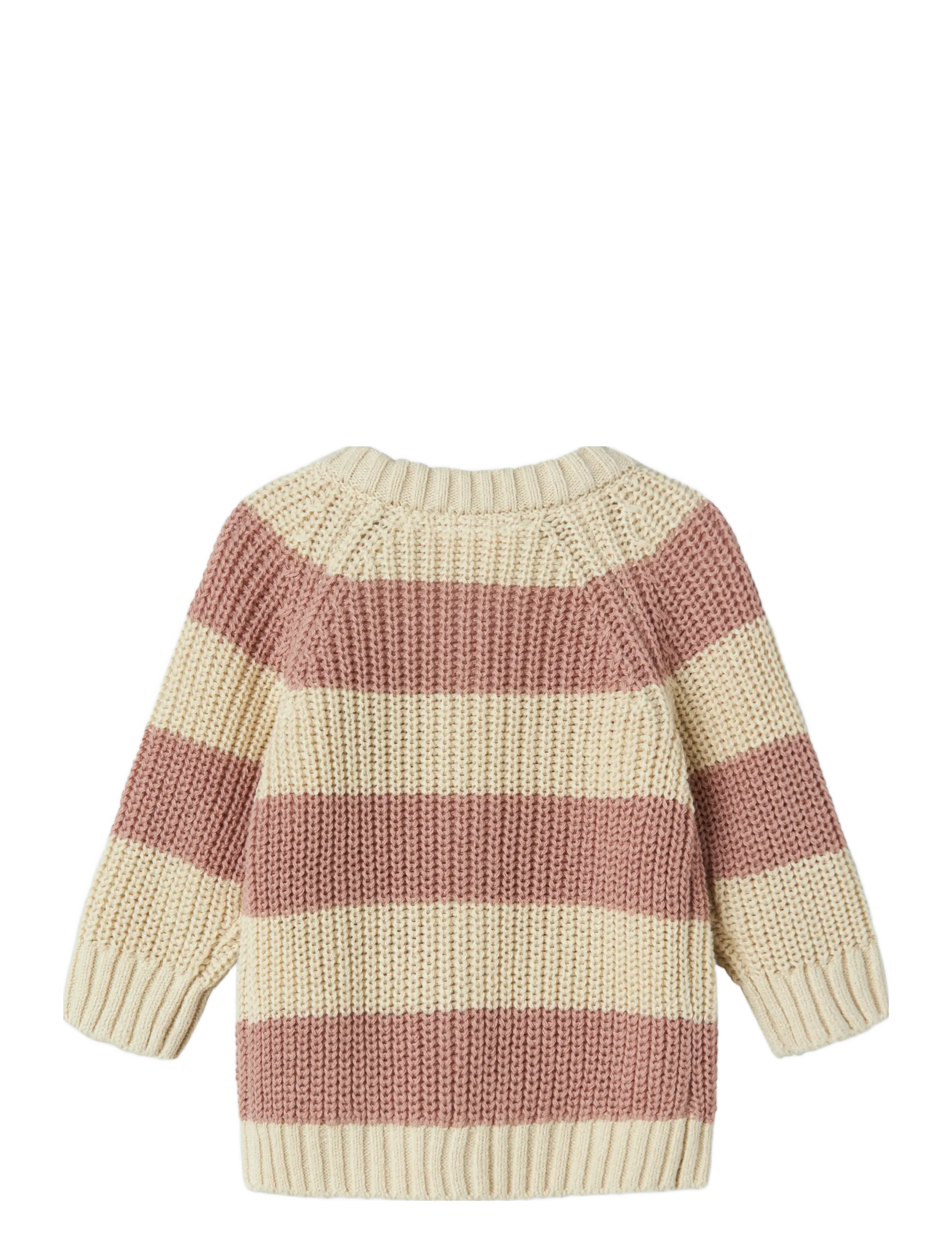 Lil'Atelier - NBFEMLEN KNIT CARD STRIPE LIL - cardigans - turtledove - 1