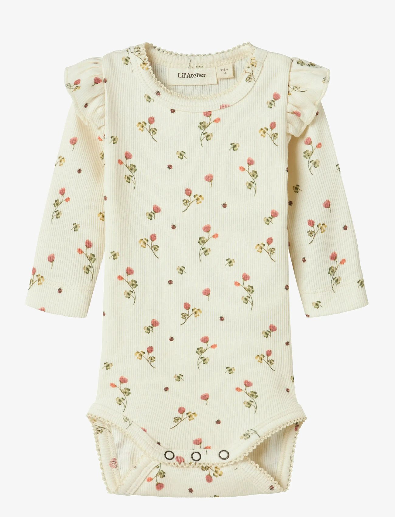 Lil'Atelier - NBFLAVO EVE LS SLIM BODY LIL NOOS - langærmede bodyer - turtledove - 0