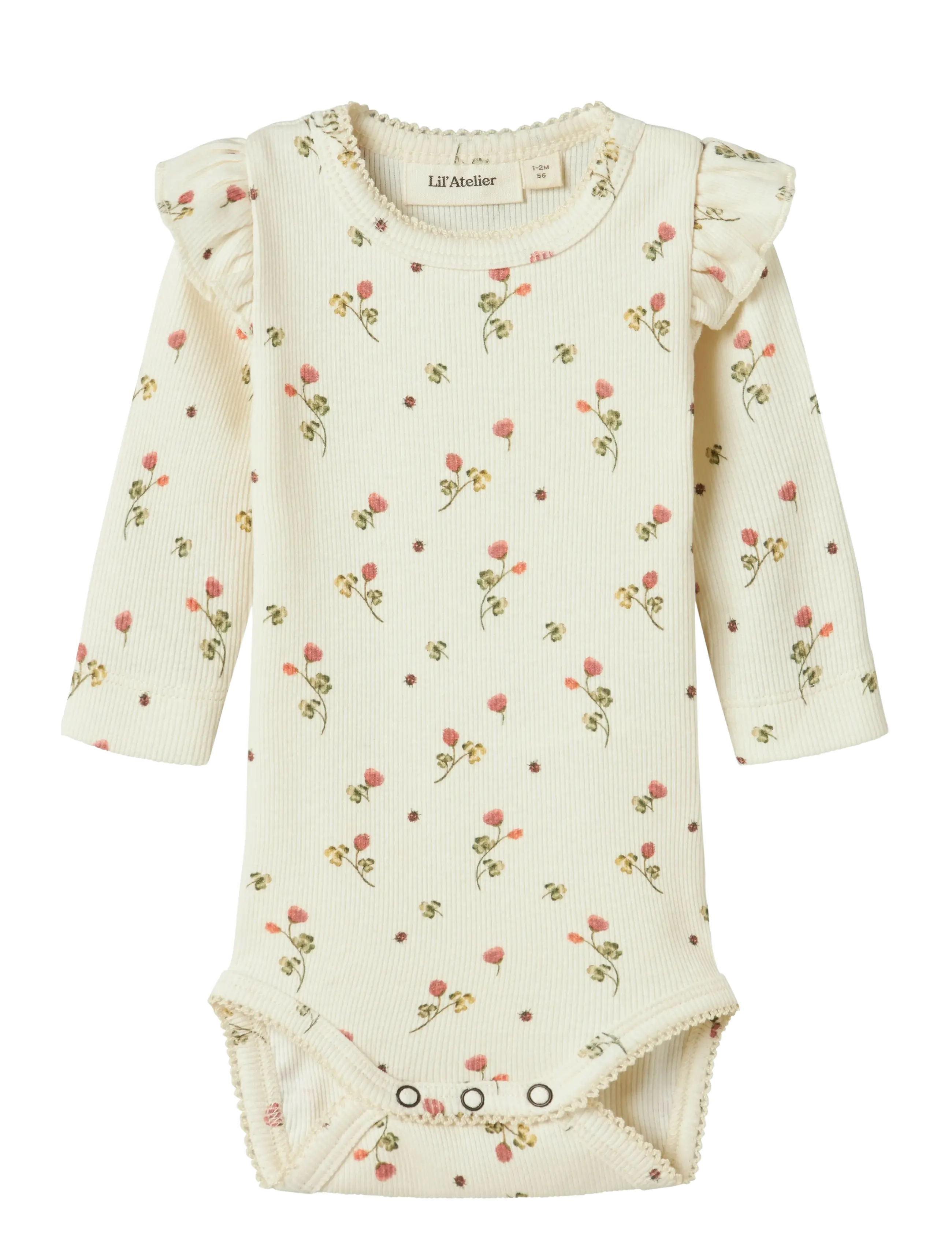 Lil'Atelier NBFLAVO EVE LS SLIM BODY LIL NOOS - Bodies - TURTLEDOVE / cream