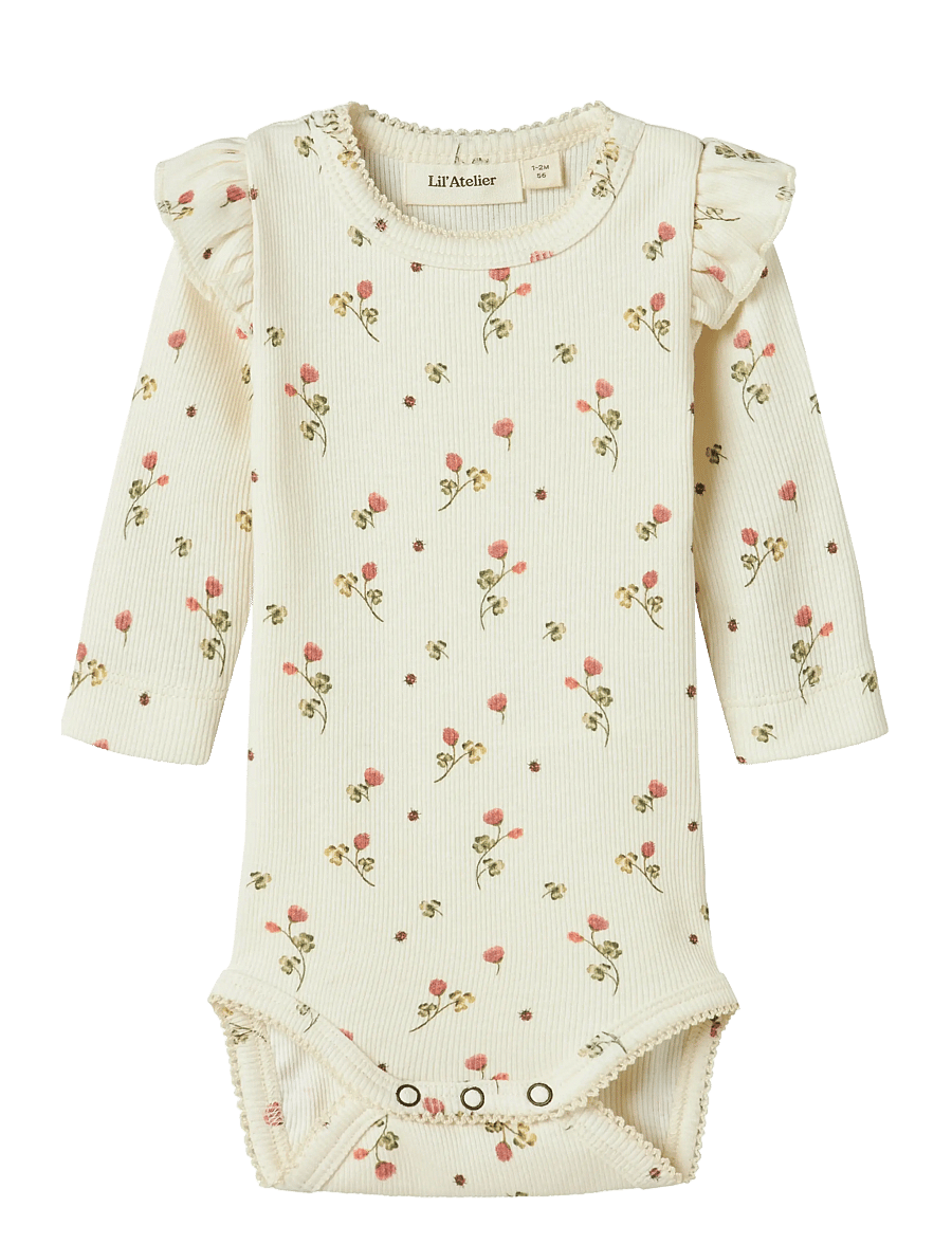 Lil'Atelier - NBFLAVO EVE LS SLIM BODY LIL NOOS - langärmelige bodys - turtledove - 0