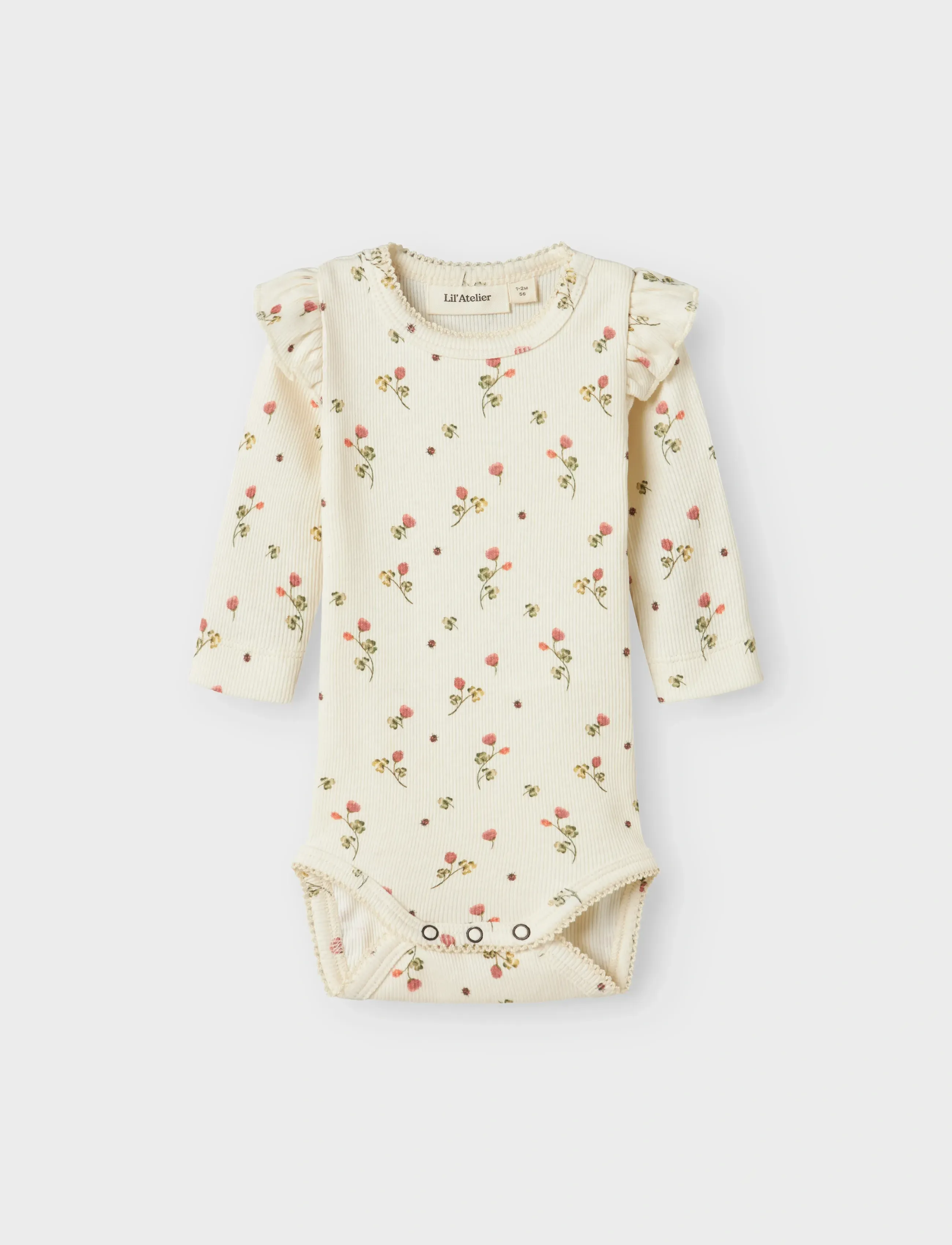 Lil'Atelier - NBFLAVO EVE LS SLIM BODY LIL NOOS - langärmelige bodys - turtledove - 2