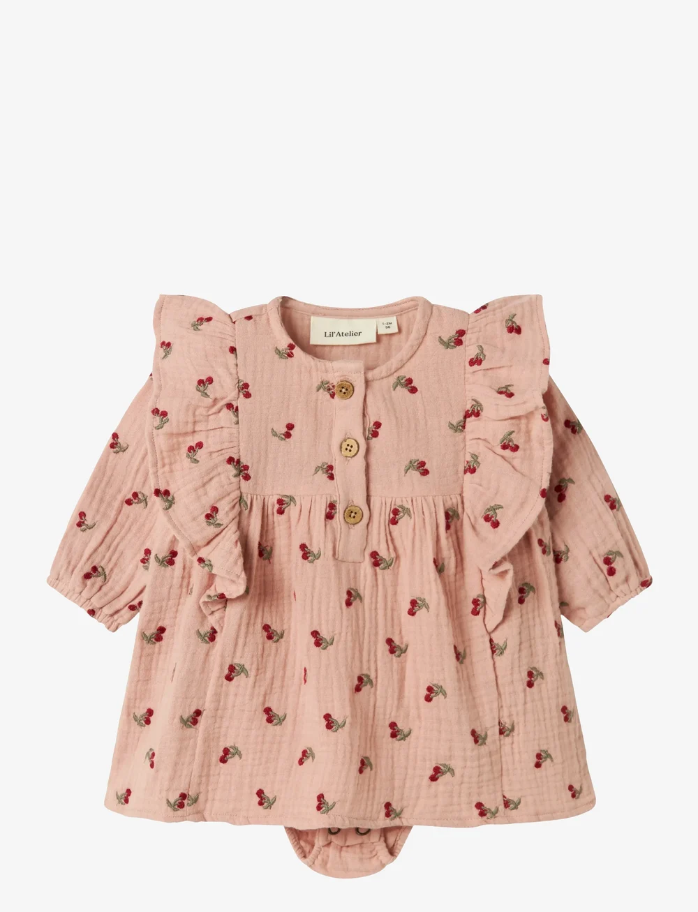 Lil'Atelier - NBFKOALA LS LOOSE BODY DRESS LIL - langærmede babykjoler - misty rose - 0