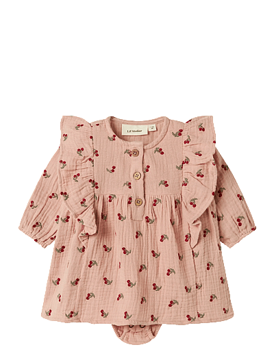 Lil'Atelier NBFKOALA LS LOOSE BODY DRESS LIL - Klänningar & Kjolar - MISTY ROSE / pink/rose
