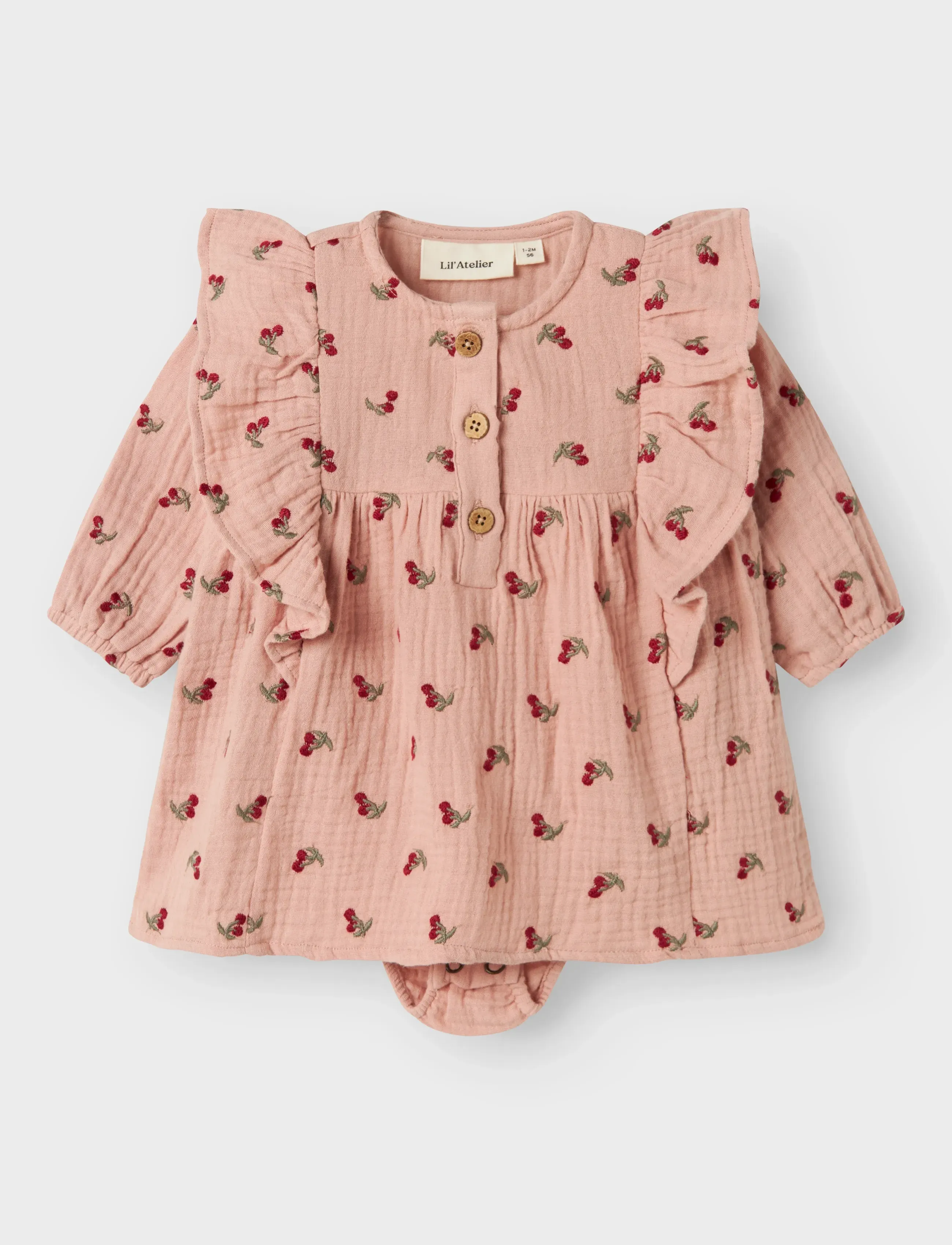 Lil'Atelier - NBFKOALA LS LOOSE BODY DRESS LIL - robes pour bébés à manches longues - misty rose - 2