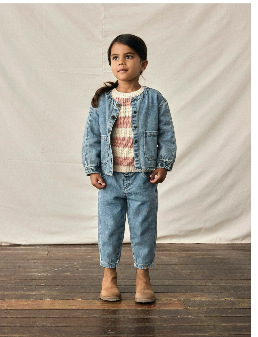 Lil'Atelier - NMFEMLEN LS KNIT STRIPE LIL - džemperi - turtledove - 2