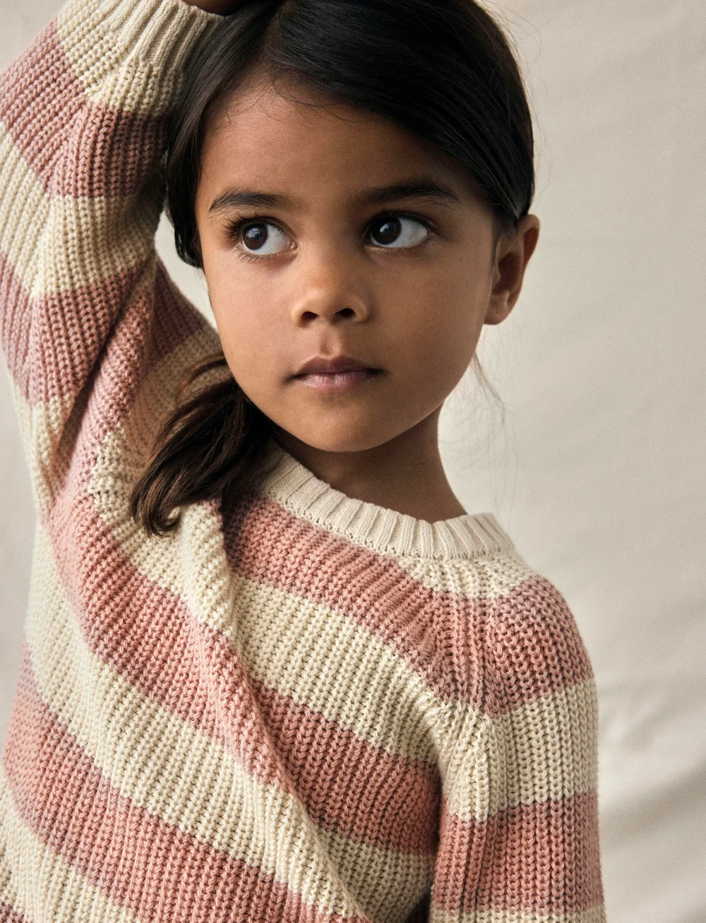 Lil'Atelier - NMFEMLEN LS KNIT STRIPE LIL - džemperi - turtledove - 3