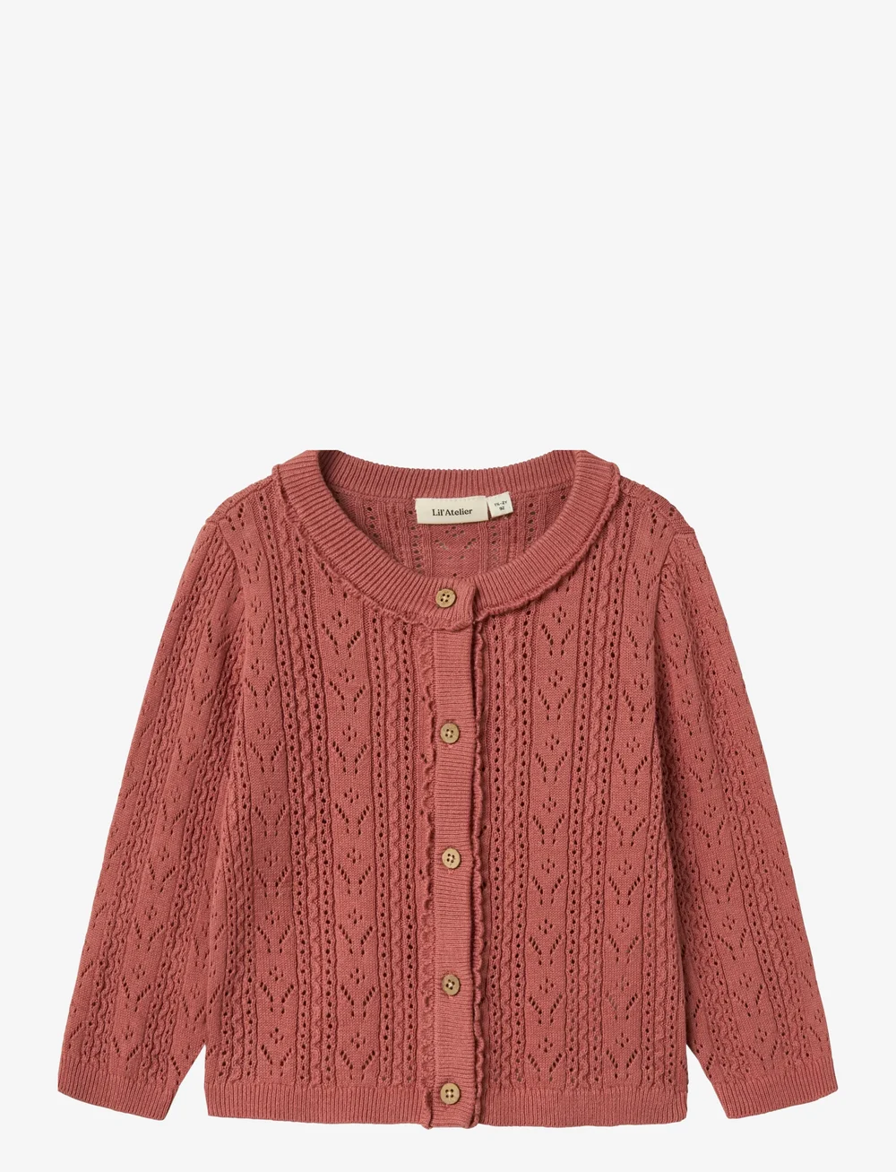 Lil'Atelier - NMFKAJSA LS KNIT CARD LIL - cardigans - withered rose - 0