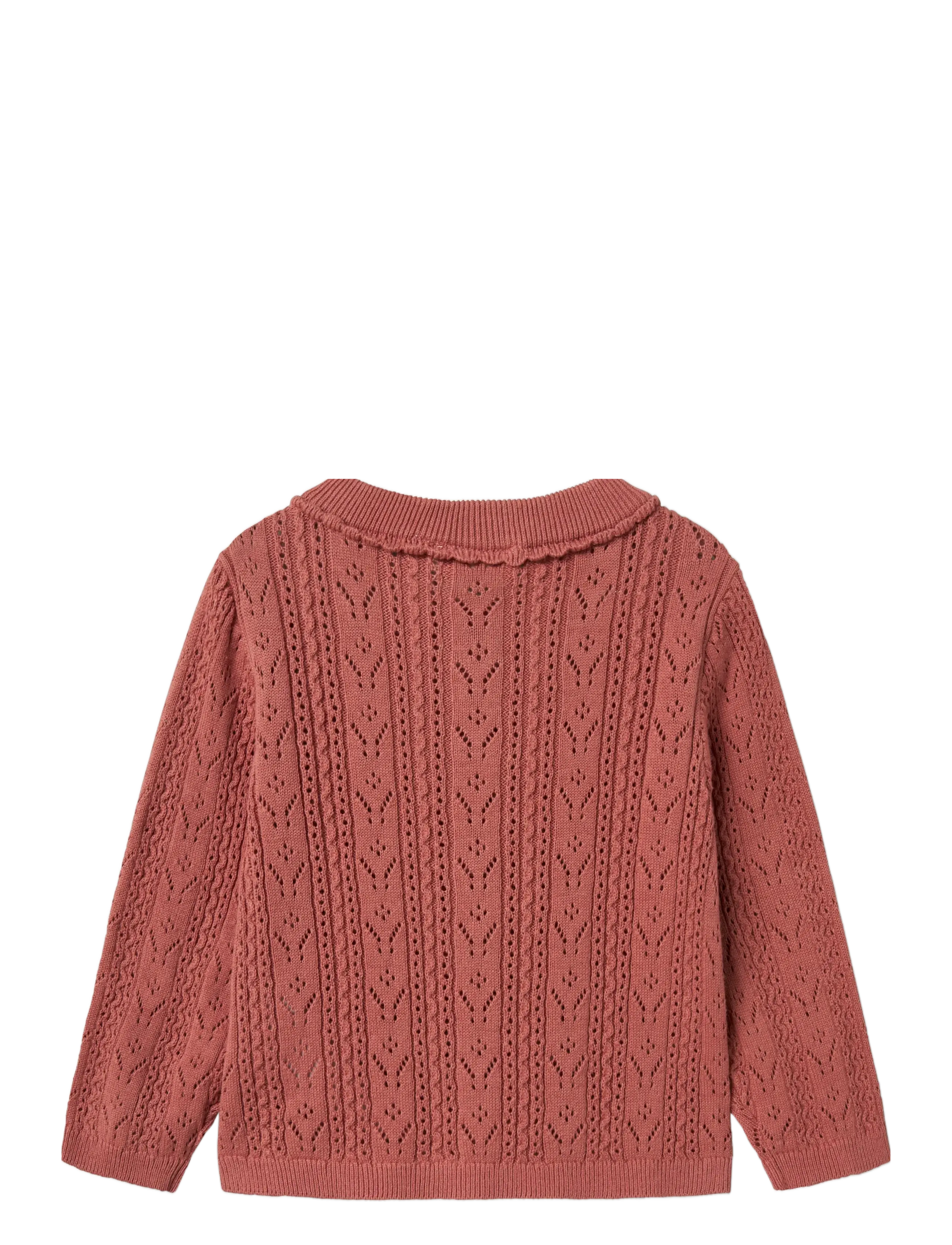 Lil'Atelier - NMFKAJSA LS KNIT CARD LIL - cardigans - withered rose - 2
