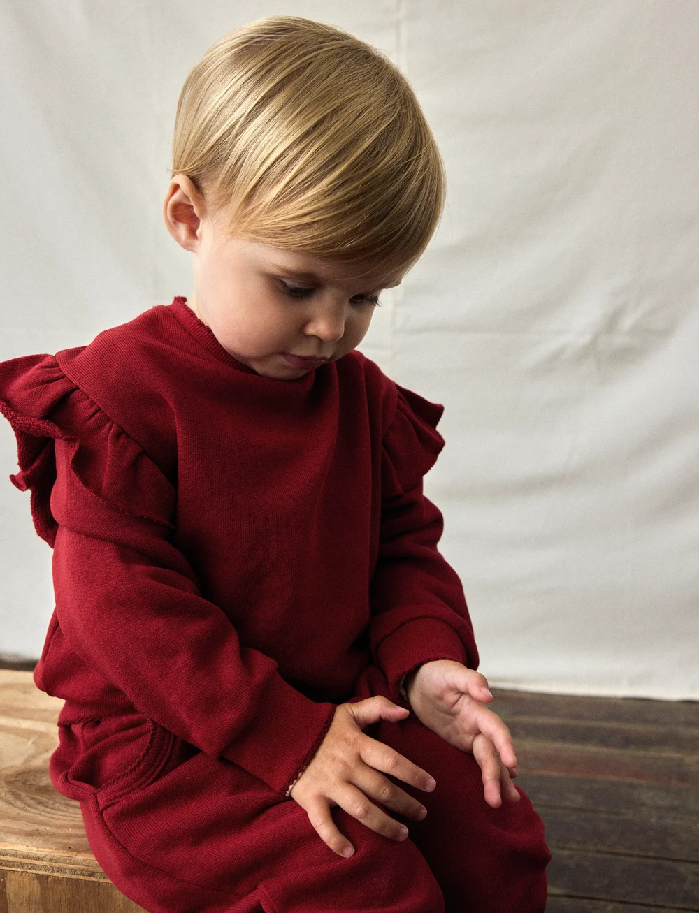 Lil'Atelier - NMFKILANO LS LOOSE SWEAT LIL - sweatshirts - red dahlia - 2