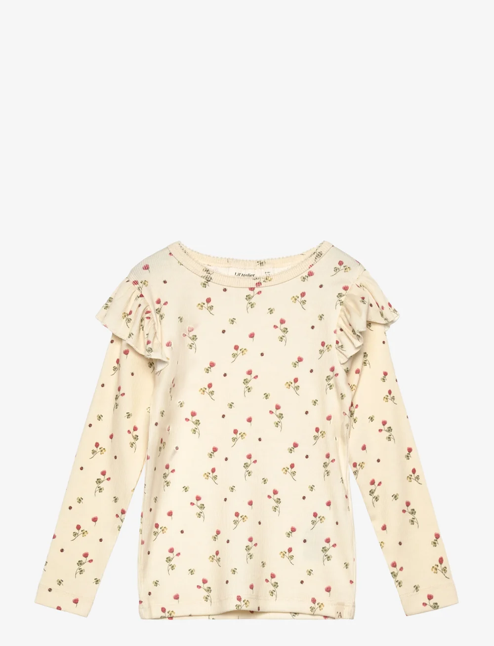 Lil'Atelier - NMFLAVO EVE LS SLIM TOP LIL - langærmede t-shirts - turtledove - 0