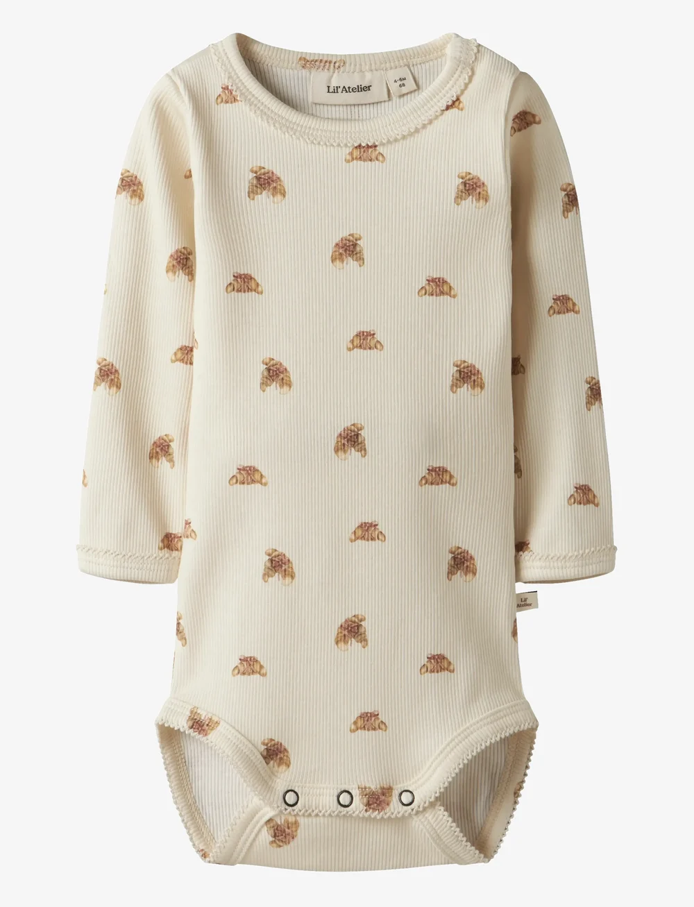 Lil'Atelier - NBFLAVO EGI LS SLIM BODY LIL - langärmelige bodys - turtledove - 0