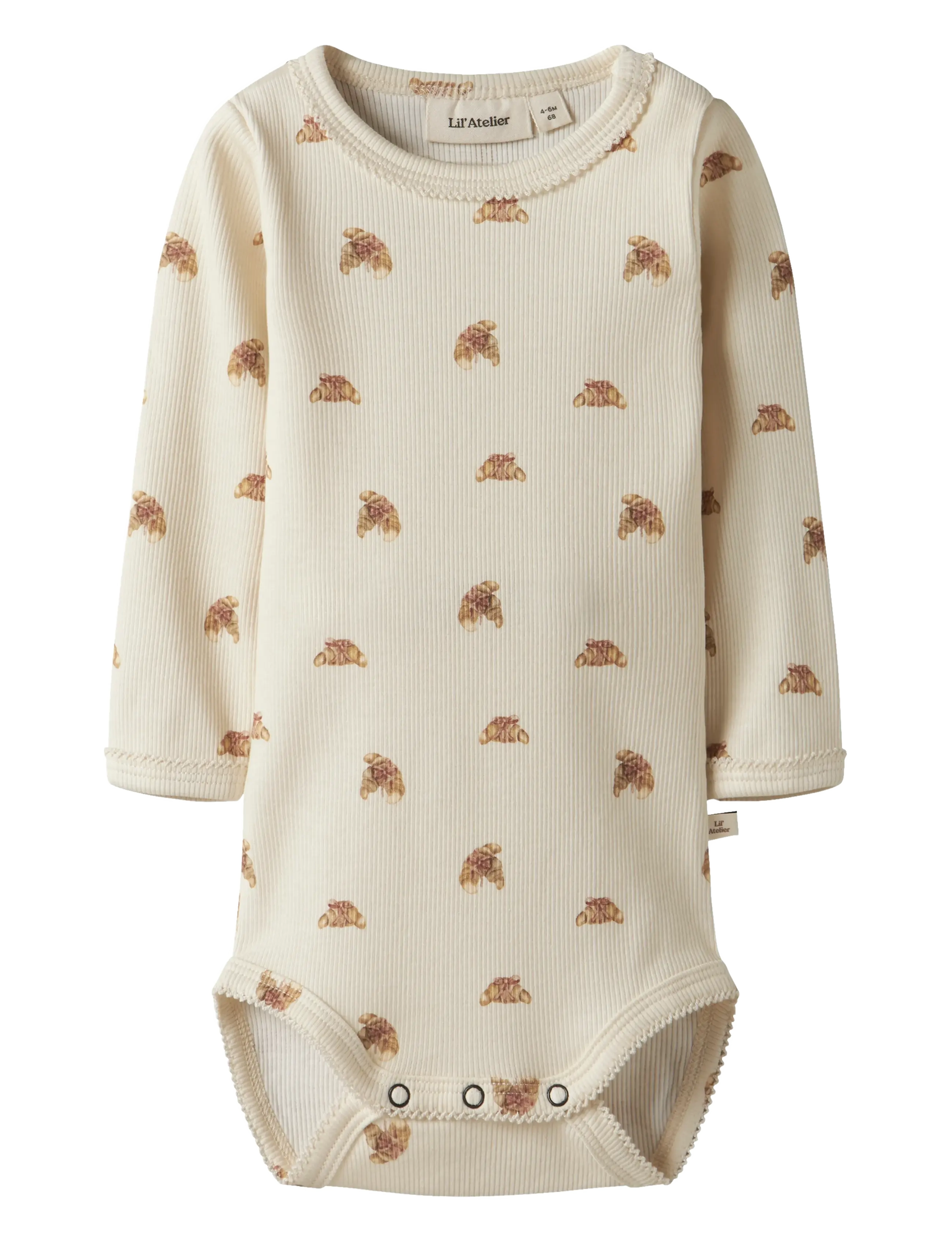 Lil'Atelier NBFLAVO EGI LS SLIM BODY LIL - 4 for 3 - TURTLEDOVE / cream