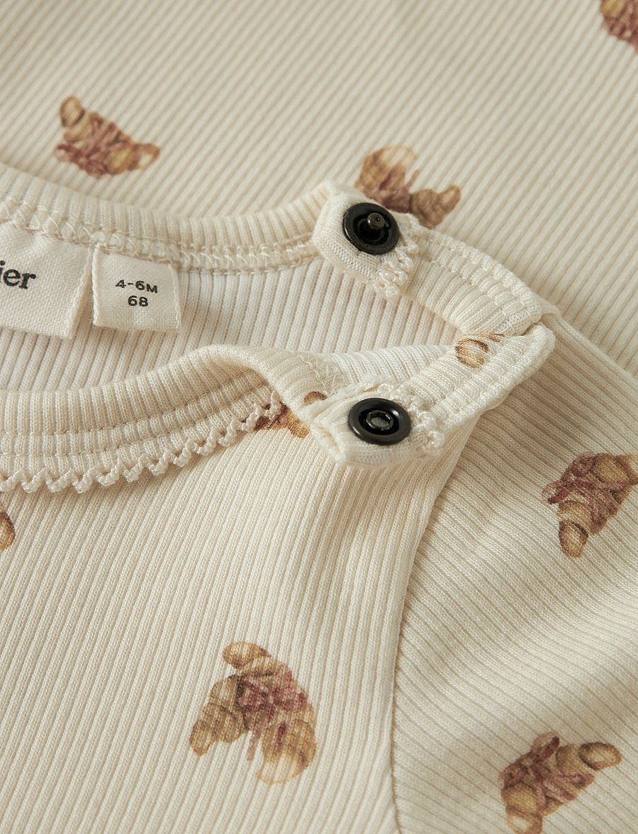 Lil'Atelier - NBFLAVO EGI LS SLIM BODY LIL - långärmade bodies - turtledove - 2