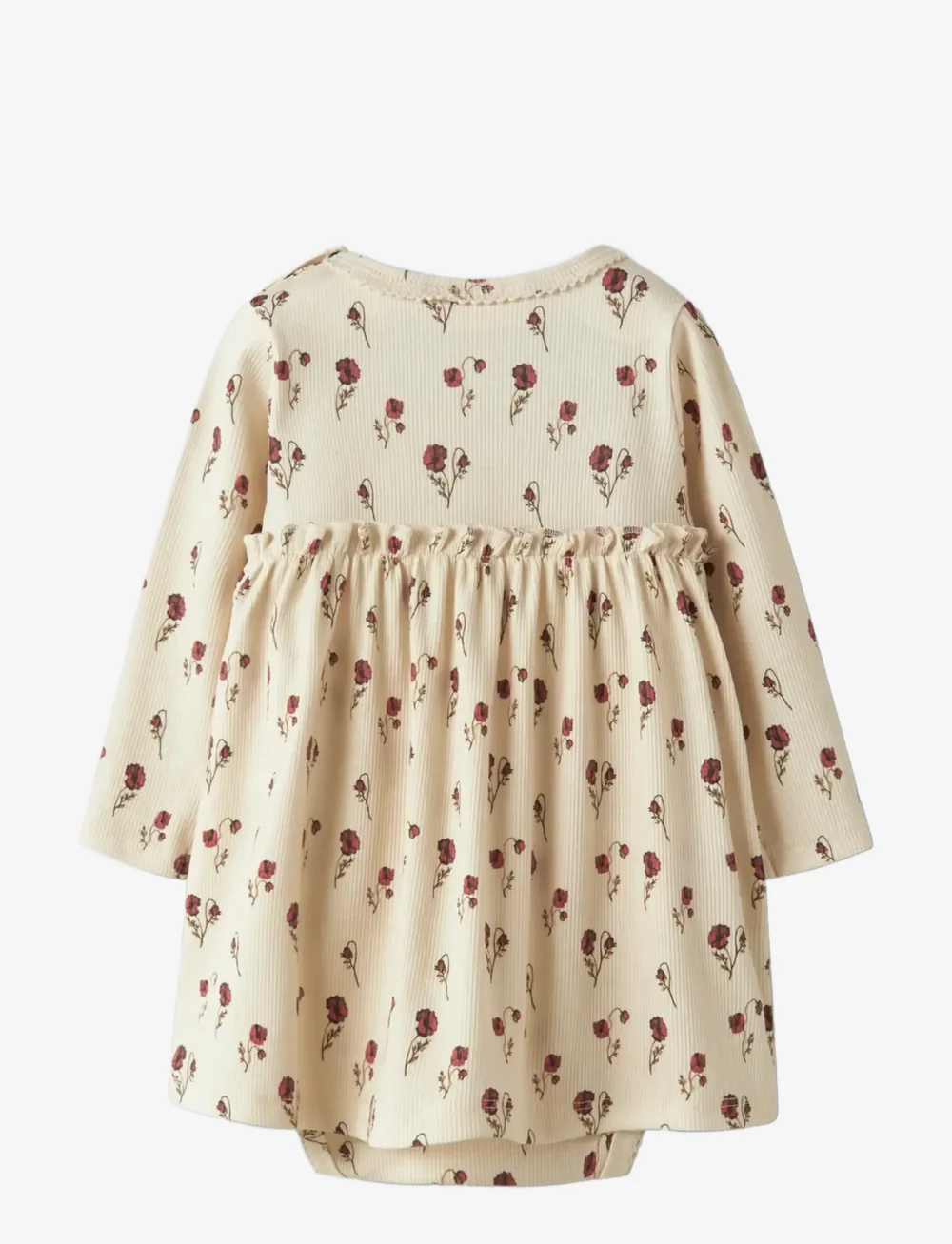 Lil'Atelier - NBFLAVO EKO LS BODY DRESS LIL - langärmelige babykleider - turtledove - 1