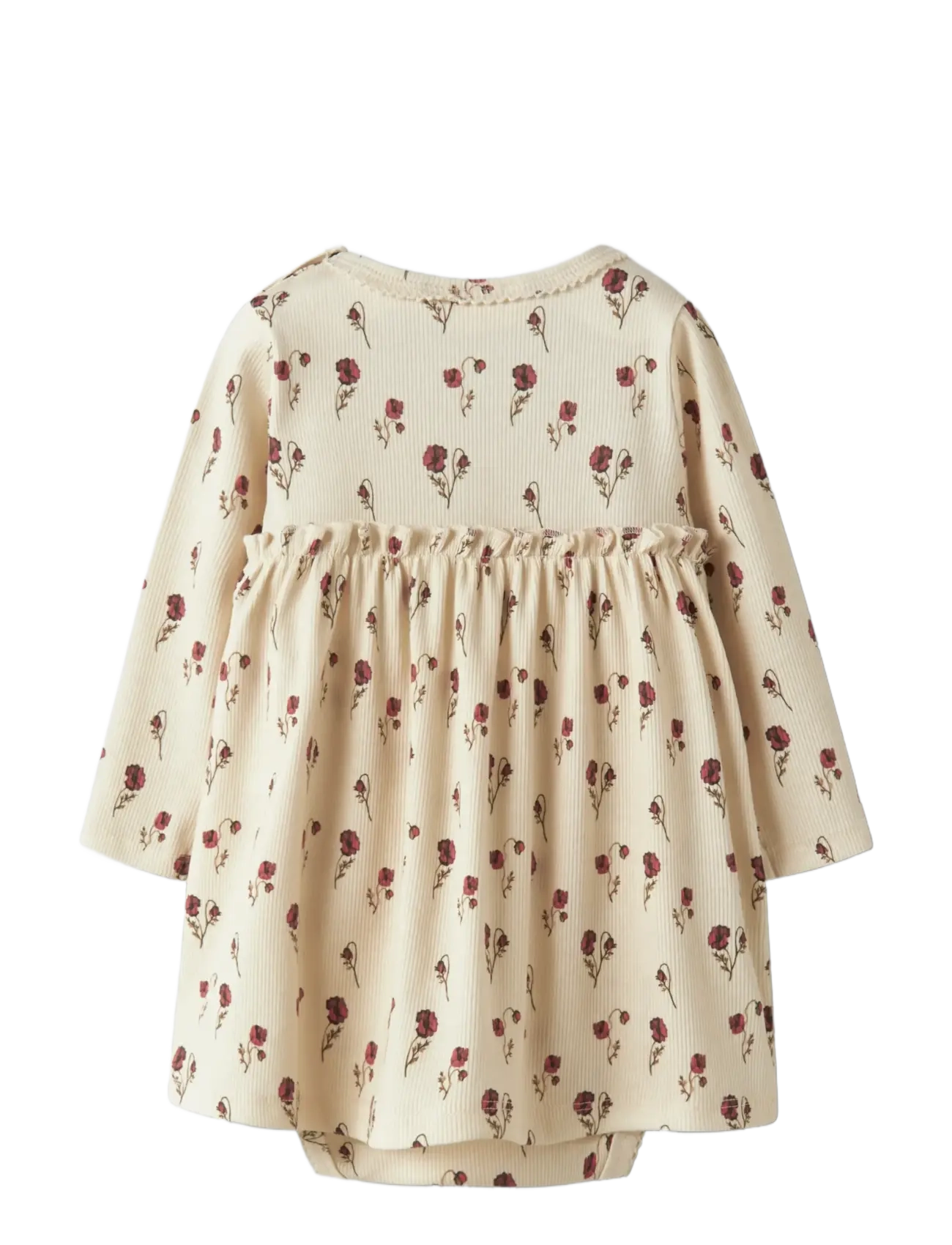 Lil'Atelier - NBFLAVO EKO LS BODY DRESS LIL - langärmelige babykleider - turtledove - 2