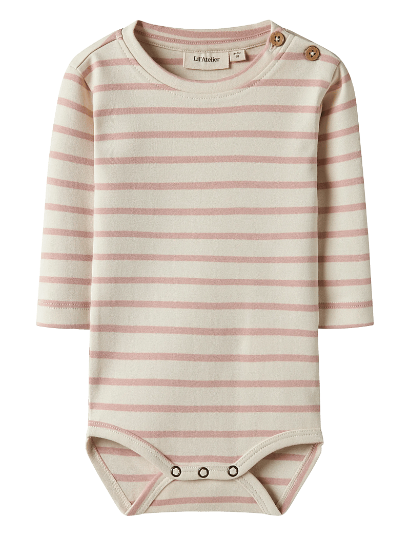 Lil'Atelier - NBFLIMIA LS BODY LIL - långärmade bodies - turtledove - 0