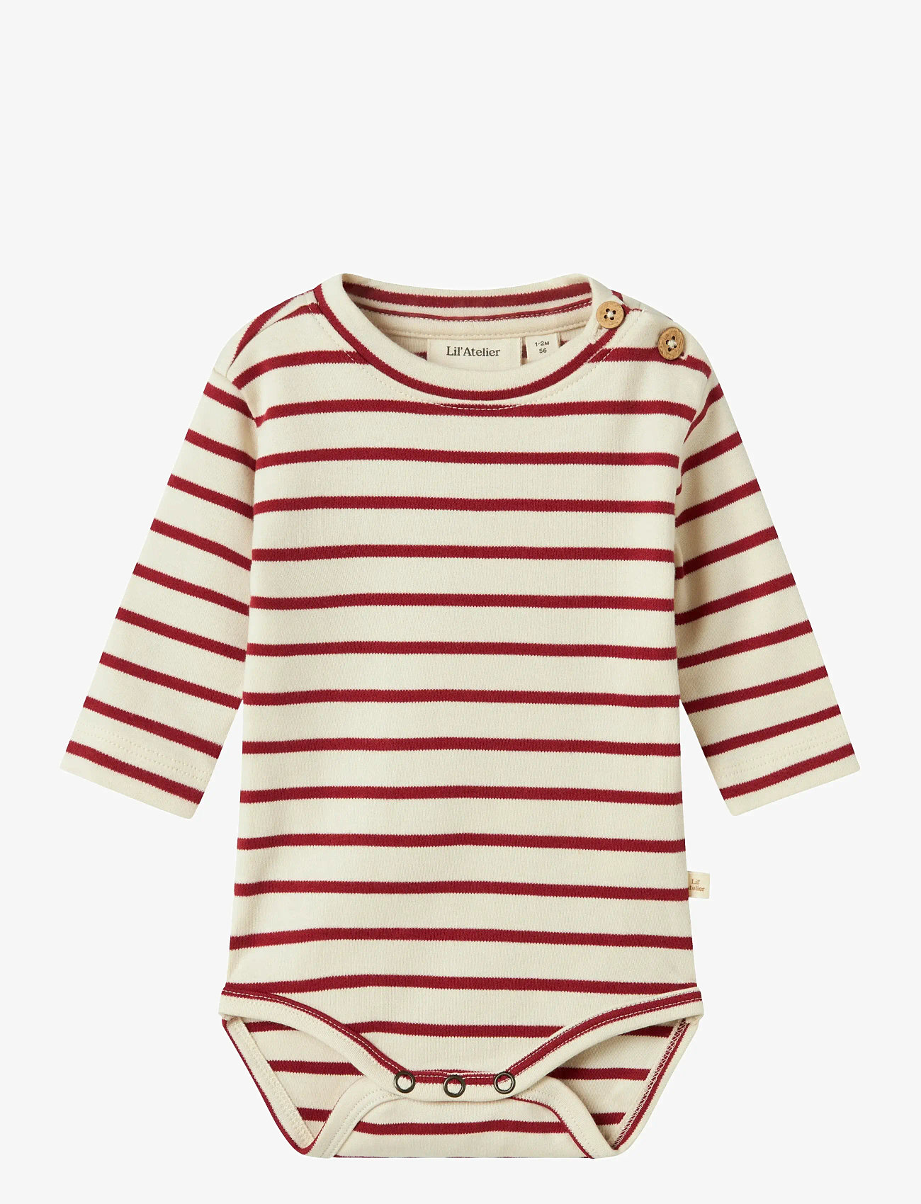 Lil'Atelier - NBFLIMIA LS BODY LIL - langærmede bodyer - turtledove - 0