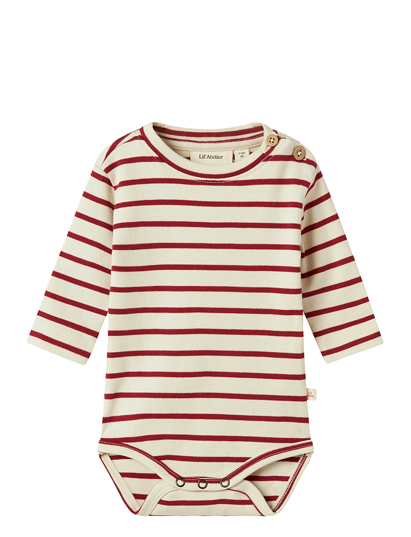 Lil'Atelier - NBFLIMIA LS BODY LIL - langærmede bodyer - turtledove - 0