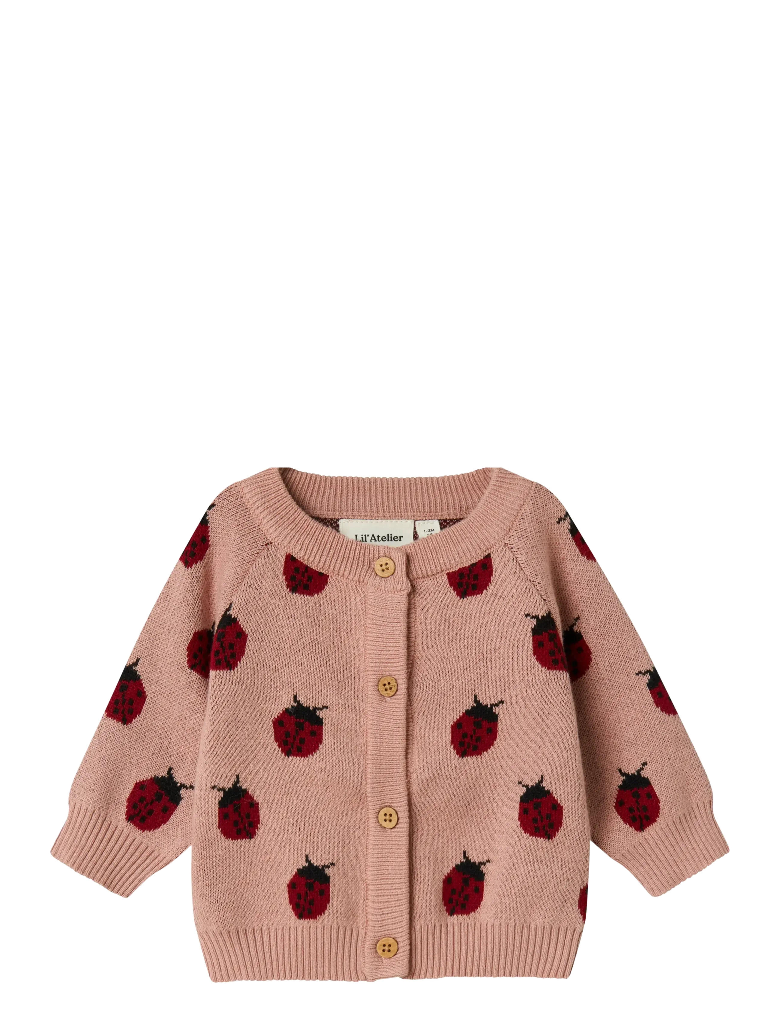 Lil'Atelier NBFLULIO KNIT CARD LIL NOOS - Strik - MISTY ROSE / pink/rose