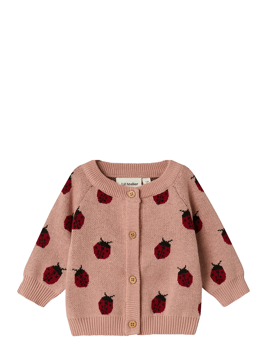Lil'Atelier - NBFLULIO KNIT CARD LIL NOOS - cardigans - misty rose - 1