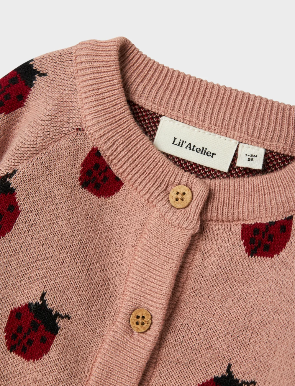 Lil'Atelier - NBFLULIO KNIT CARD LIL NOOS - cardigans - misty rose - 0