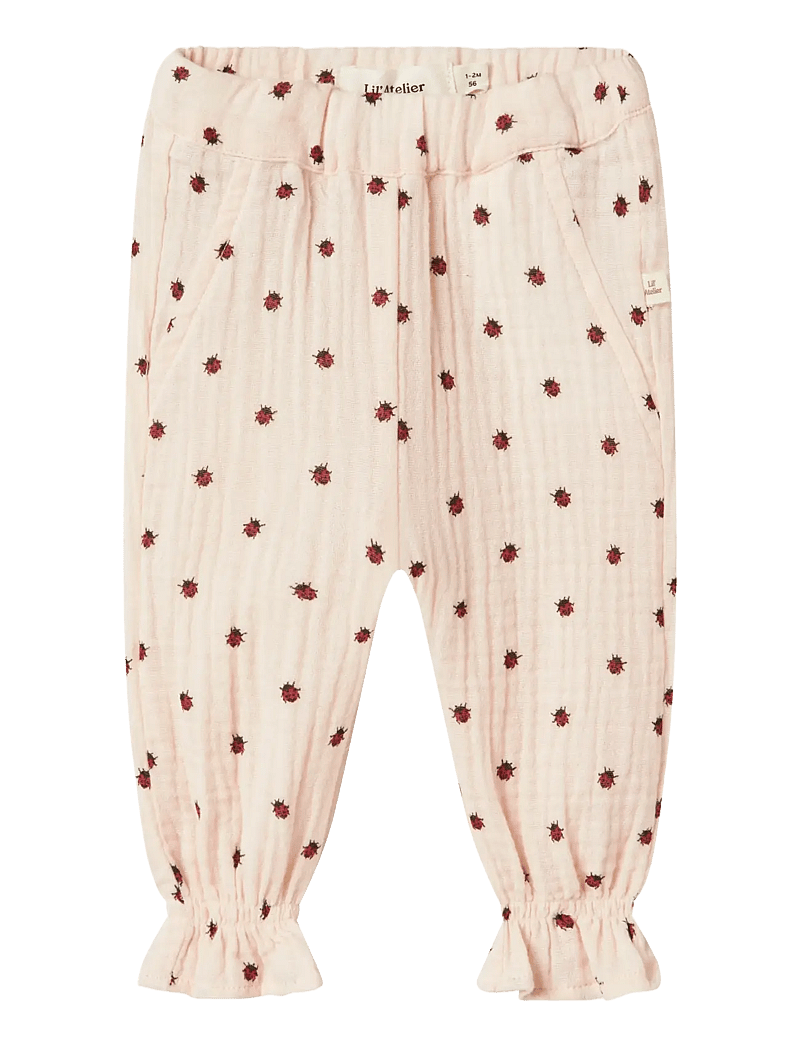 Lil'Atelier - NBFLILIA LOOSE PANT LIL - babybukser - silver peony - 0