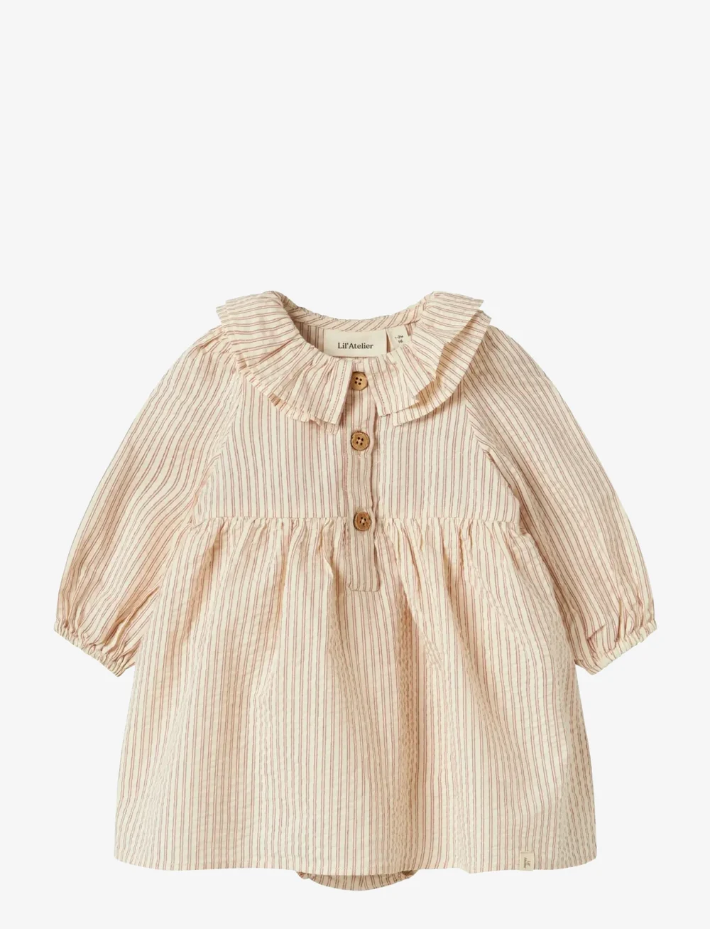 Lil'Atelier - NBFLUCIA LS BODY DRESS LIL - baby-kjoler med lange ermer - turtledove - 1