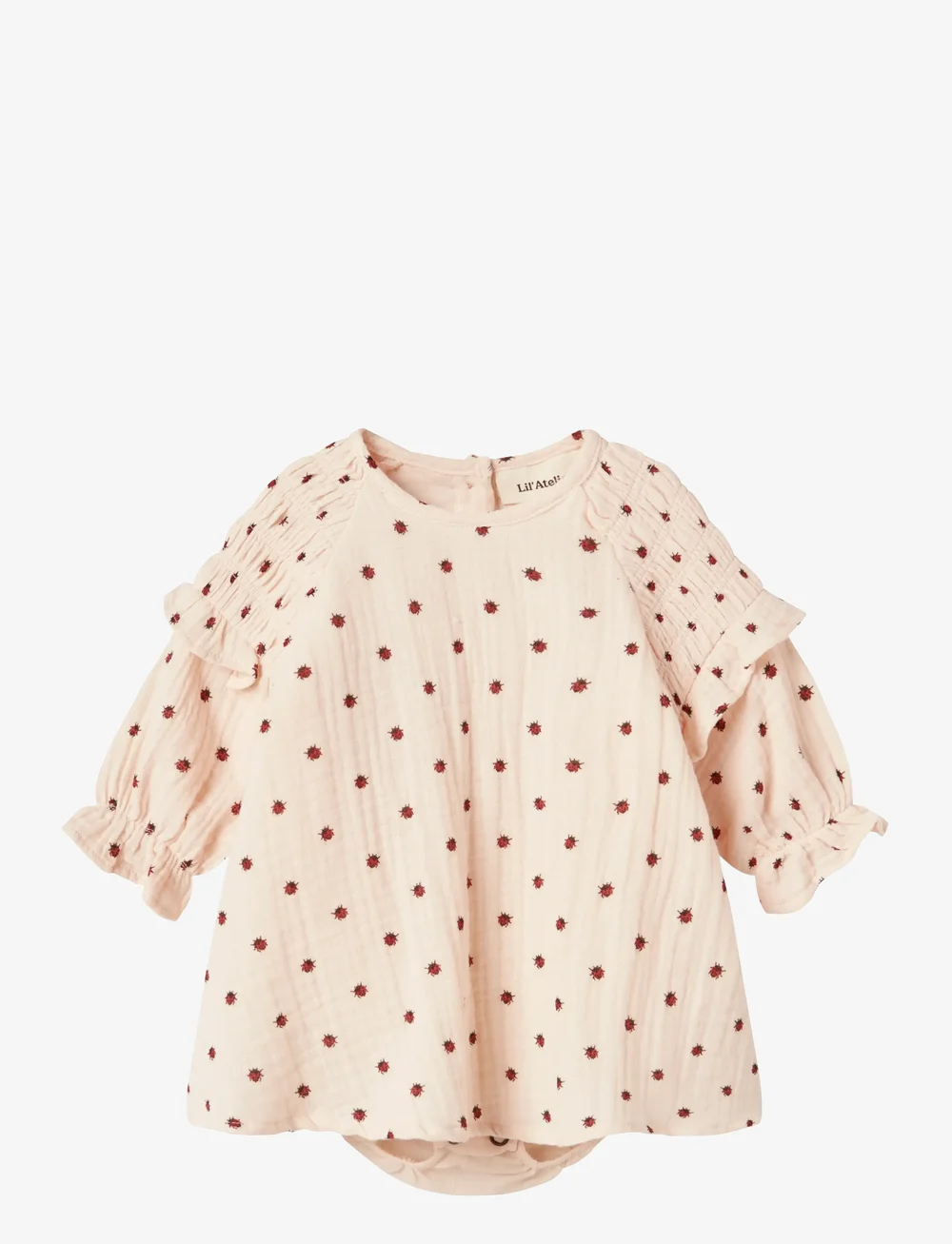 Lil'Atelier - NBFLILIA LS LOOSE SHIRT BODY LIL - langärmelige babykleider - silver peony - 0