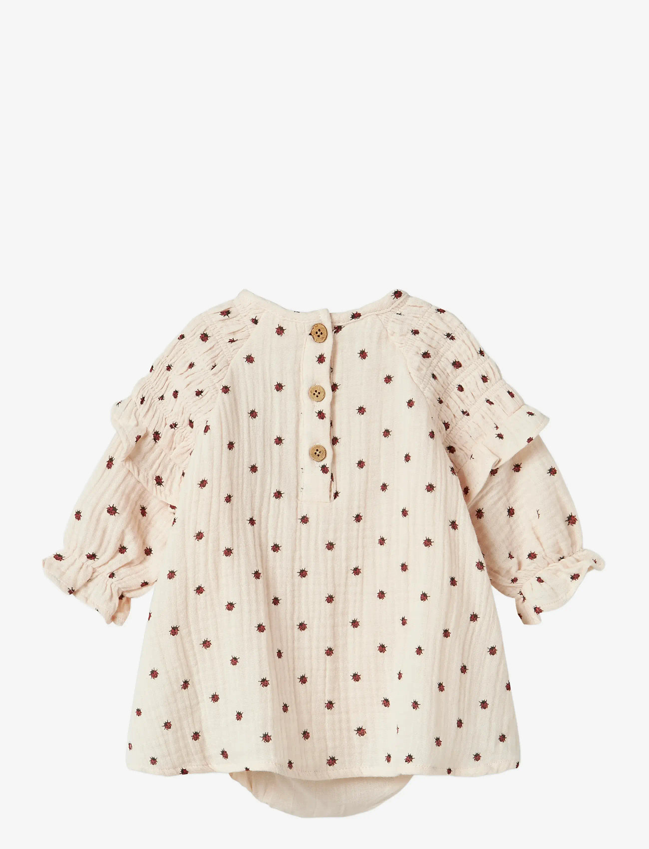 Lil'Atelier - NBFLILIA LS LOOSE SHIRT BODY LIL - long-sleeved baby dresses - silver peony - 1