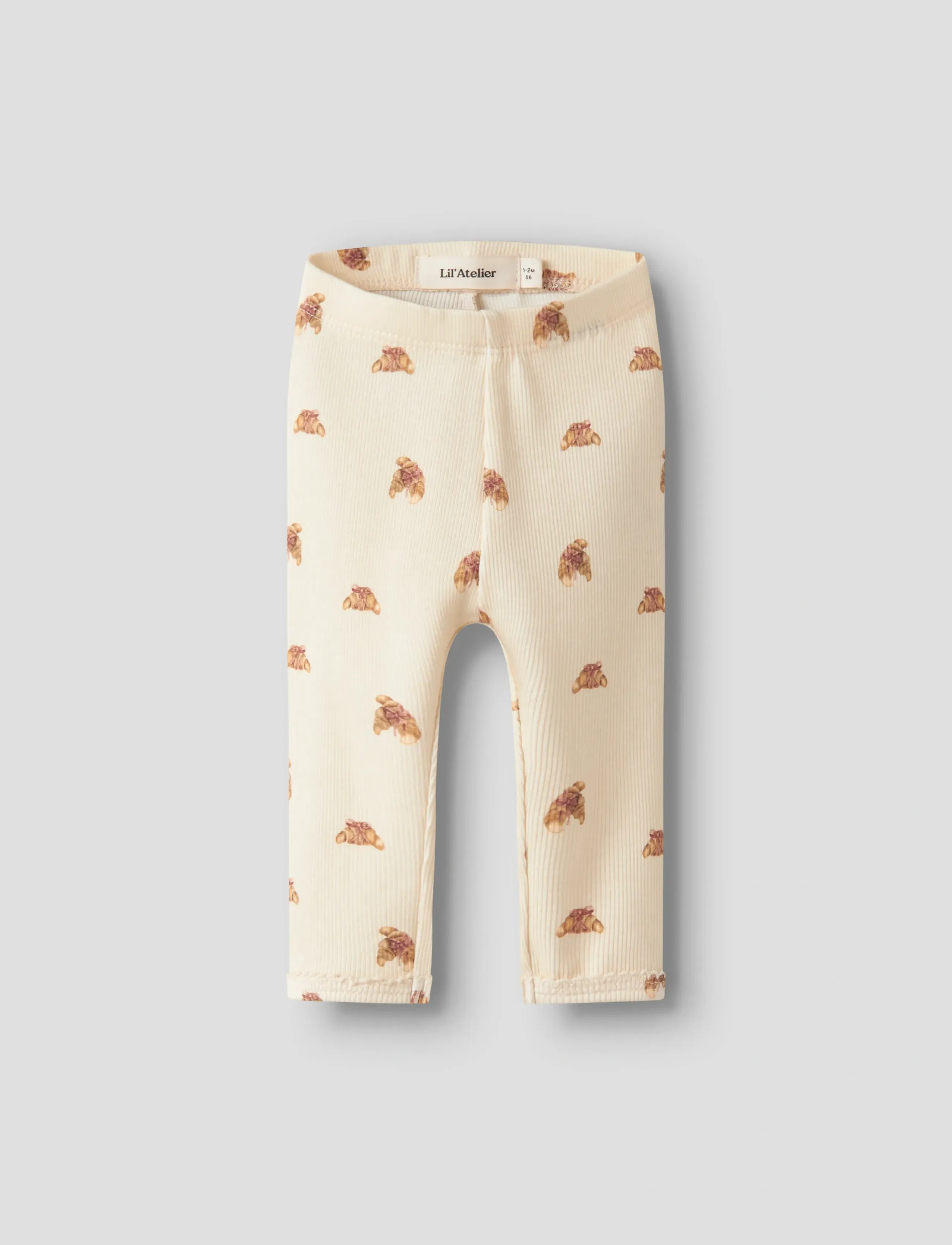 Lil'Atelier Nbflavo Eki Slim Leggings Lil, 62, Cream, Underdele > Leggings, Børn
