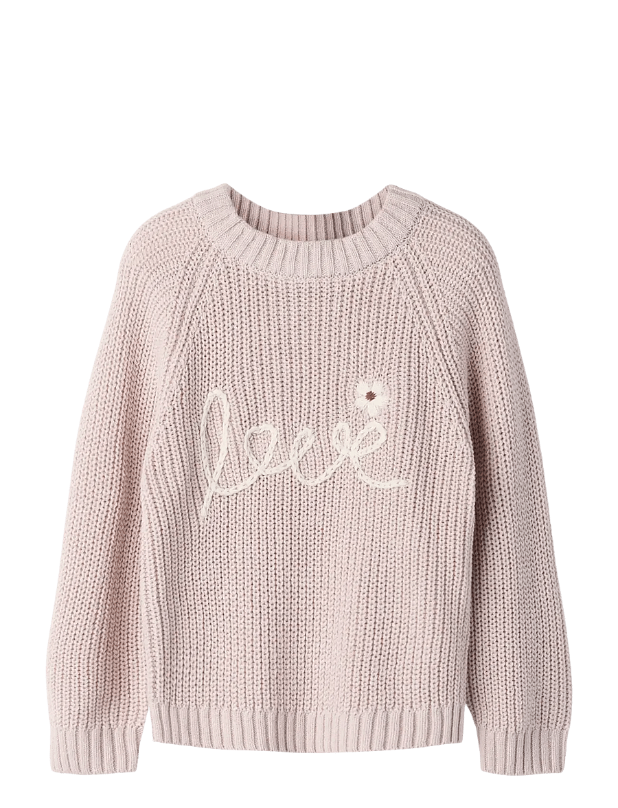 Lil'Atelier - NMFEMLEN EMB KNIT LIL - hushed violet - 0