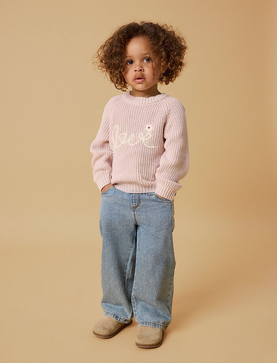 Lil'Atelier - NMFEMLEN EMB KNIT LIL - pullover - hushed violet - 0
